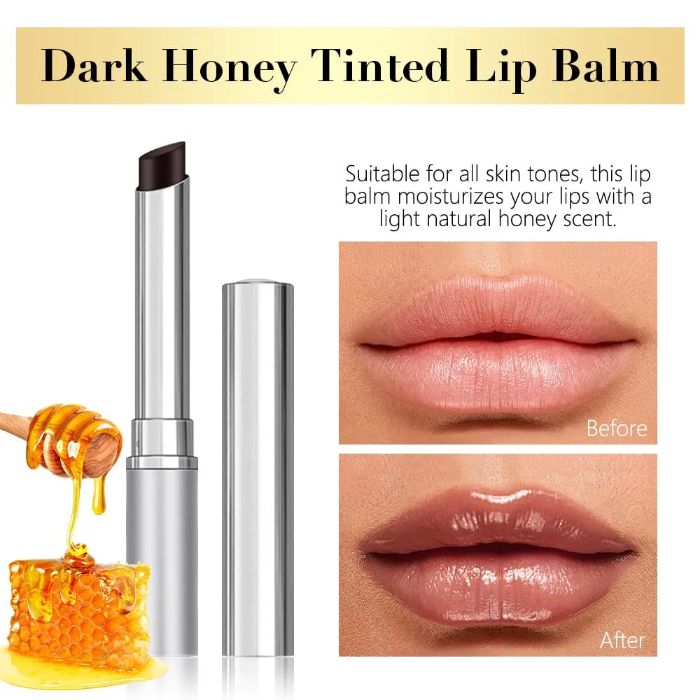 Black Cherry Nude Tinted Lip Balm, Sheer Hydrating Lipstick for All Skin Types - Natural Moisturizing Lip Tint, Long Lasting Waterproof