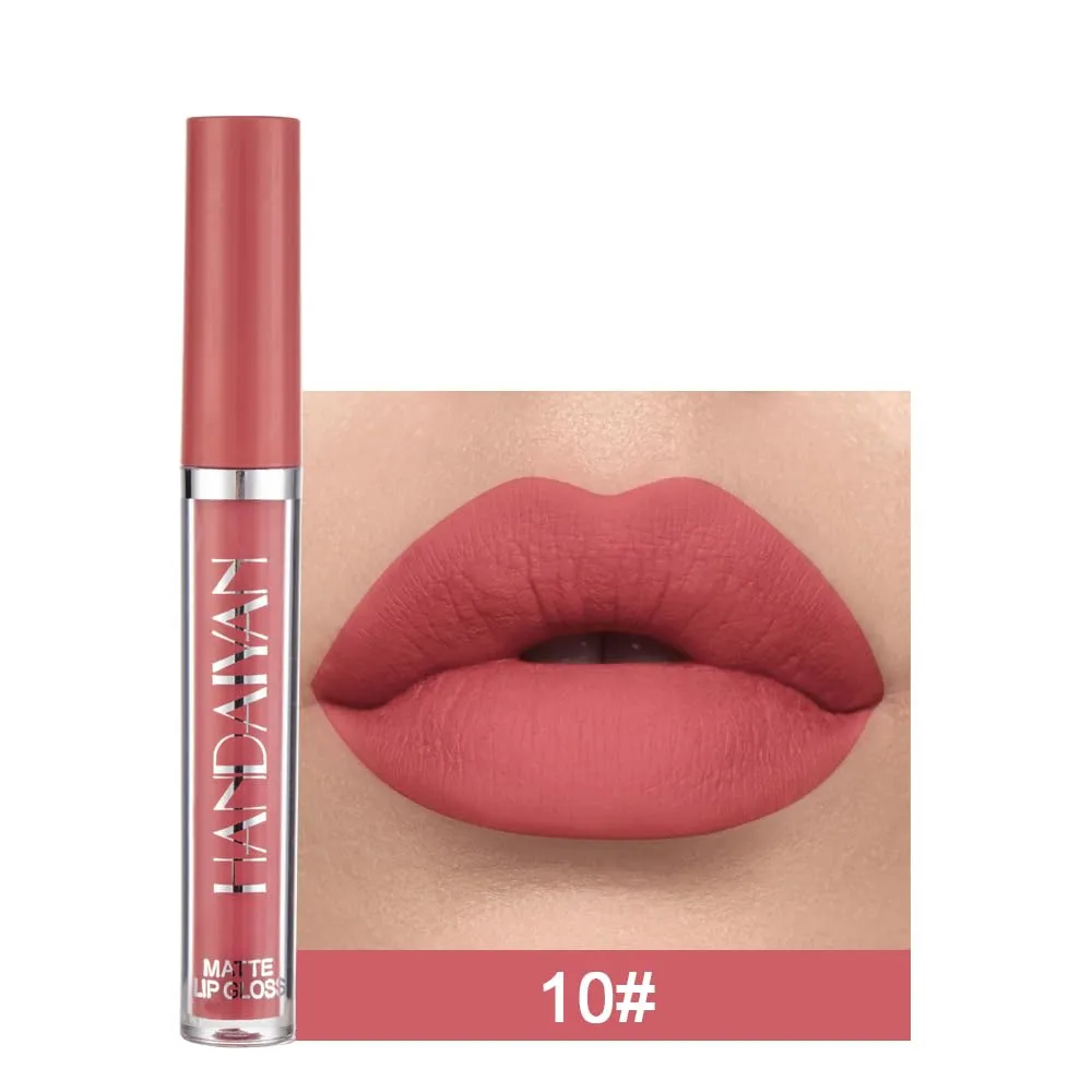 BestLand 3Pcs Matte Liquid Lipstick Set for Women - 24H Transfer-Proof, Moisturizing & Non-Sticky Lip Gloss I Soft Peach, Dusty Plum, Muted Rose I Vegan + Cruelty-Free for Daily & Party
