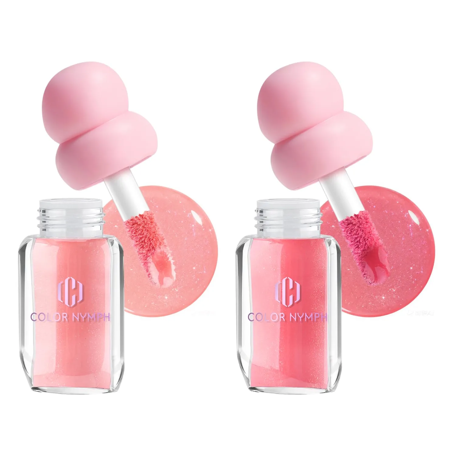 Color Nymph 3D Hyper-Gloss Lip Plumper Set – High Shine, Hydrating, Plumping, Non-Sticky, Moisturizing Lip Gloss Set - 2 PACK | 3D Glass-Like Gloss, Lip-SPA Complex, Hyper-Gloss Plumper