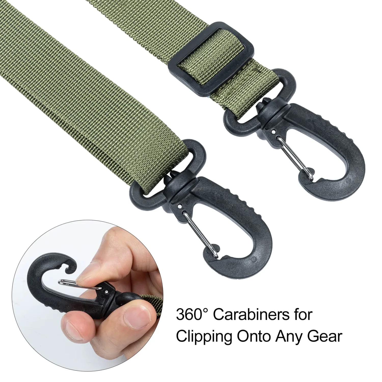 OneTigris Shoulder Straps Replacement Adjustable Strap for Briefcase Messenger Bag, Green