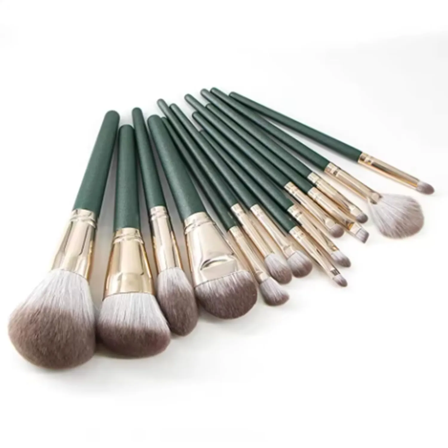 14 Piece Makeup Brush Set, Soft Fluffy Cosmetic Brushes for Powder, Eye Shadow, Foundation, Blush Blending