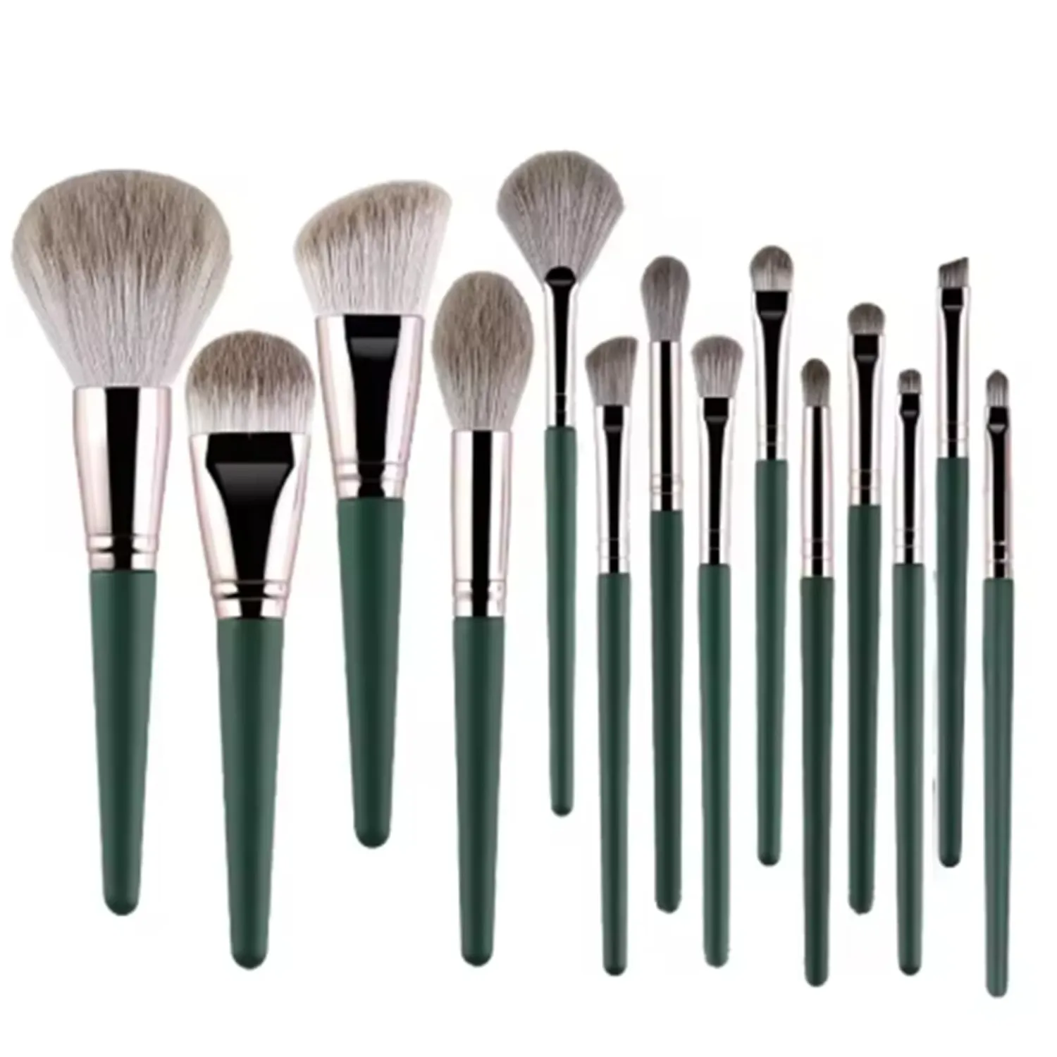 14 Piece Makeup Brush Set, Soft Fluffy Cosmetic Brushes for Powder, Eye Shadow, Foundation, Blush Blending