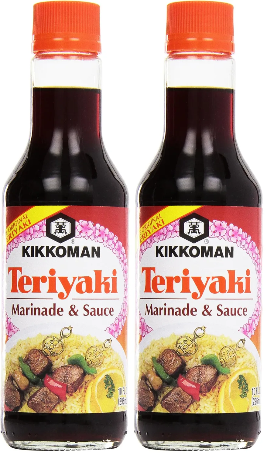 Kikkoman Teriyaki Marinade & Sauce, 10 oz (Pack of 2)