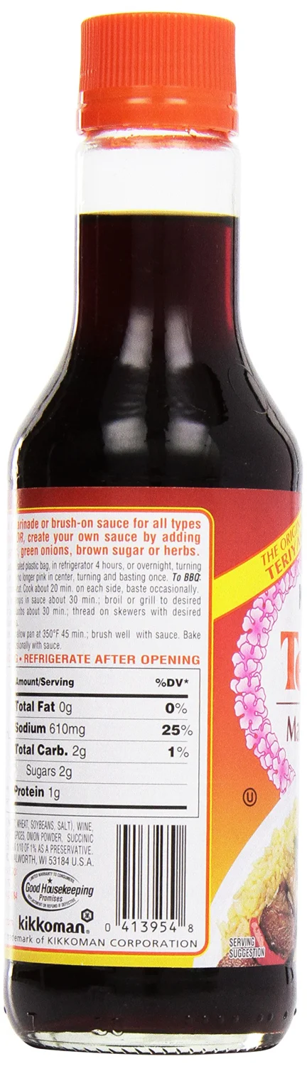 Kikkoman Teriyaki Marinade & Sauce, 10 oz (Pack of 2)