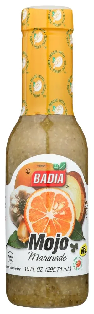 Badia Spices Mojo Marinade, 10 oz – Garlic Citrus Marinade for Chicken, Pork, Seafood & Grilling