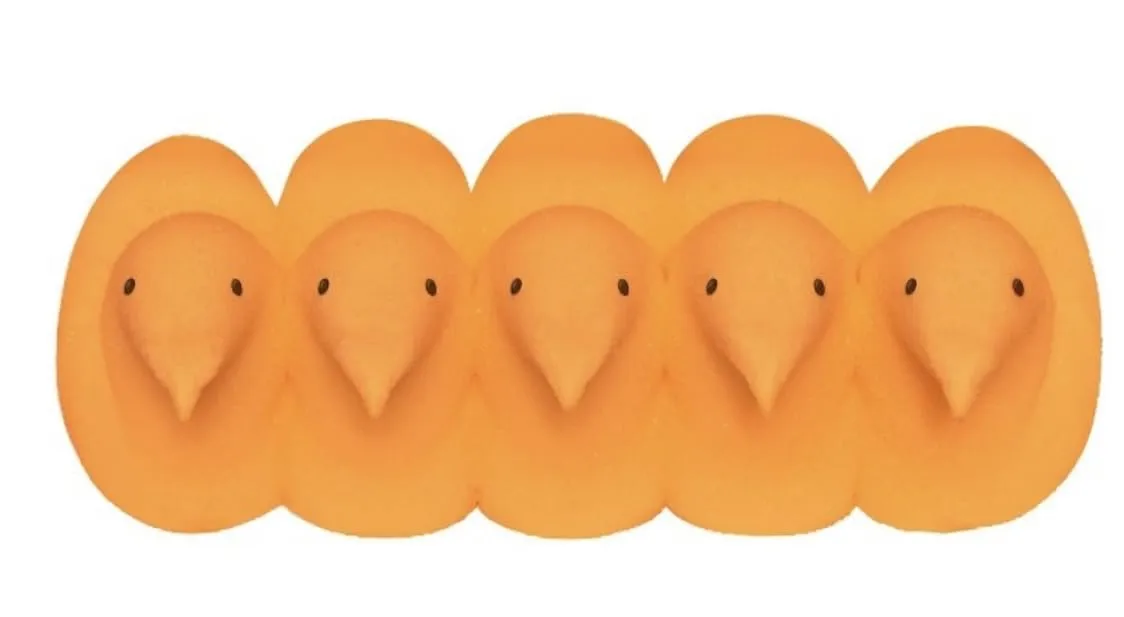 Sunny D Delight Flavored Marshmallow Peeps - 15 chicks