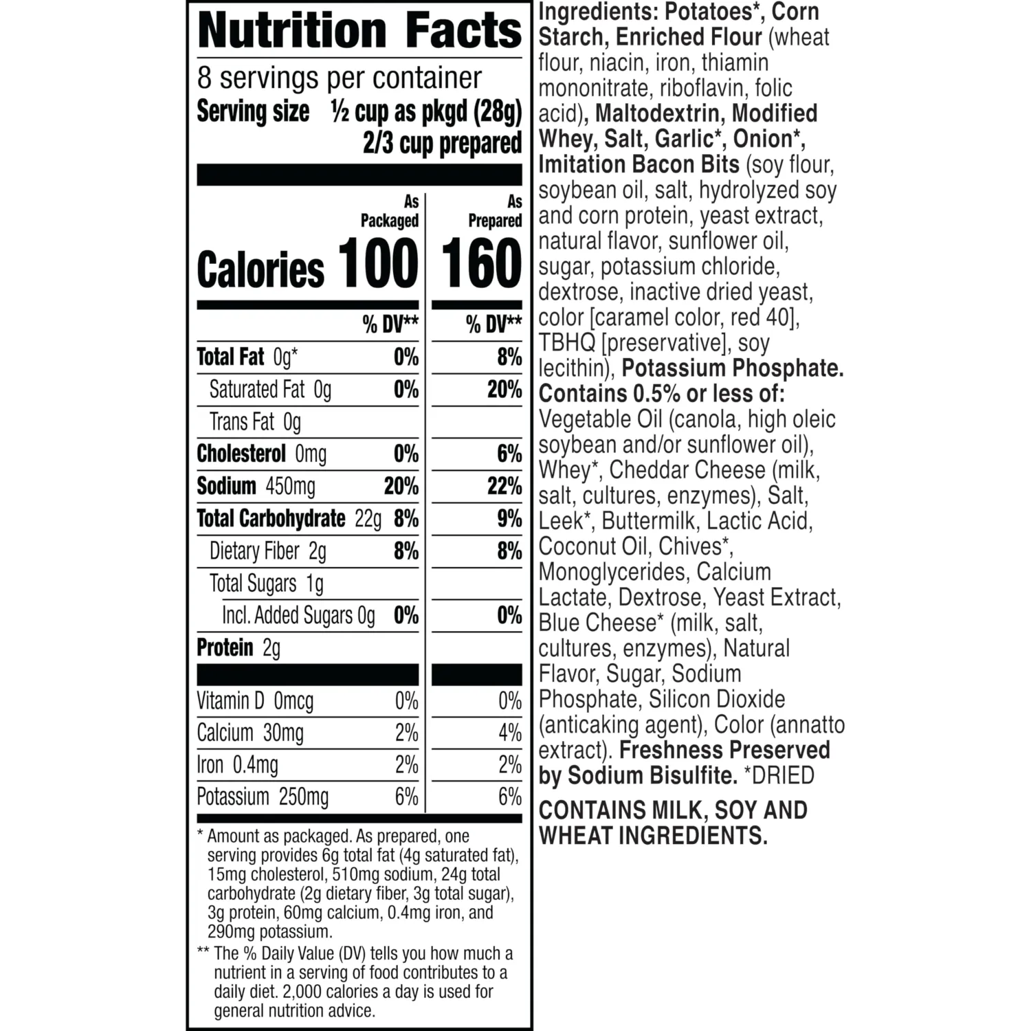 Betty Crocker Loaded Casserole Potatoes, Made with Real Cheese, Twin Pack, 8 oz Box