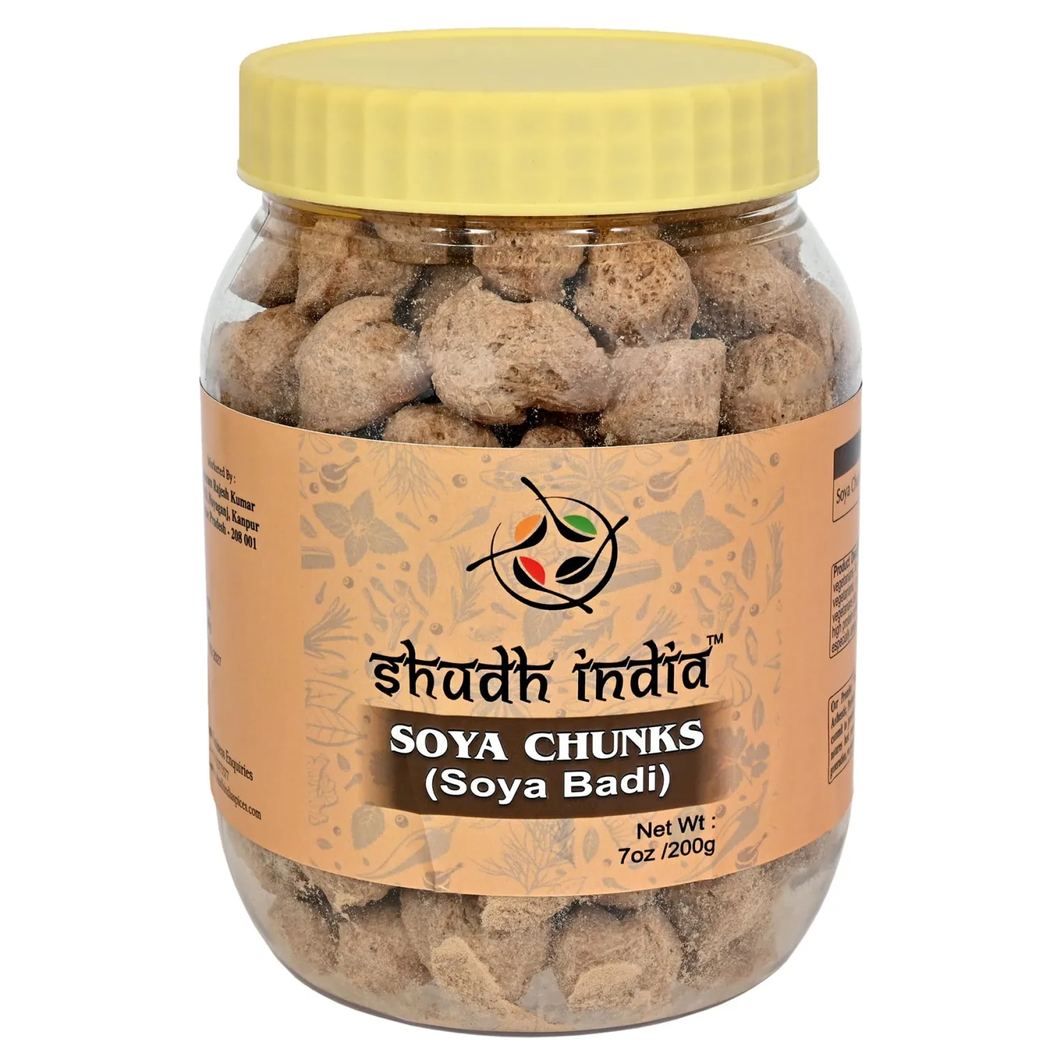 Shudh India Soya Chunks Nuggets (High Protien) Vadi ~ All Natural, Salt-Free | Vegan | No Colors | Gluten Friendly | NON-GMO | Kosher | Indian Origin | Meat Alternate Substitute