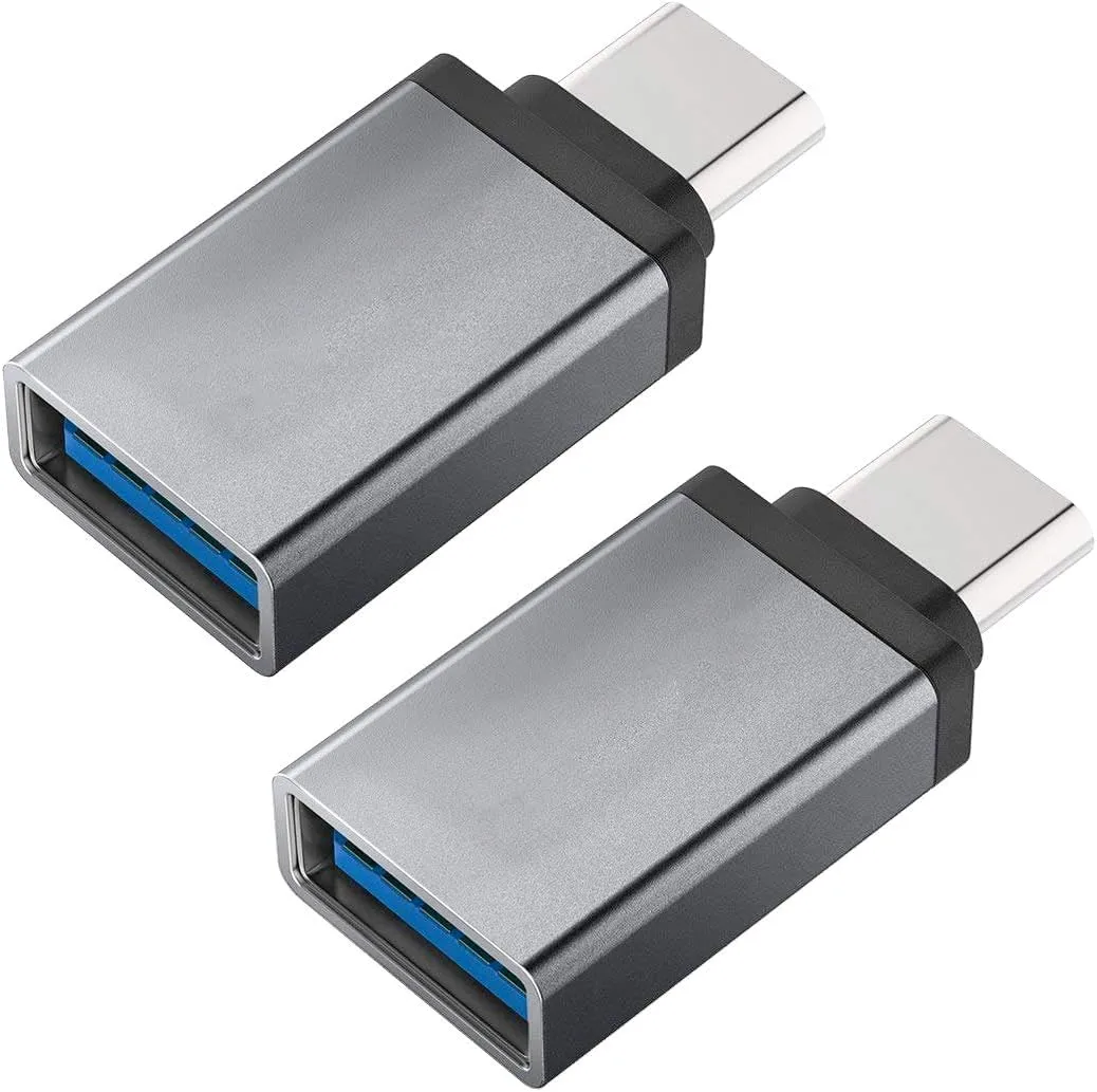 USB C to Micro USB Adapter, Type C Female to Micro USB Male Convert Connector Support Charge Data Sync Compatible with Samsung Galaxy S7 S7 Edge, Nexus 5 6 and Micro USB Devices 2pcs