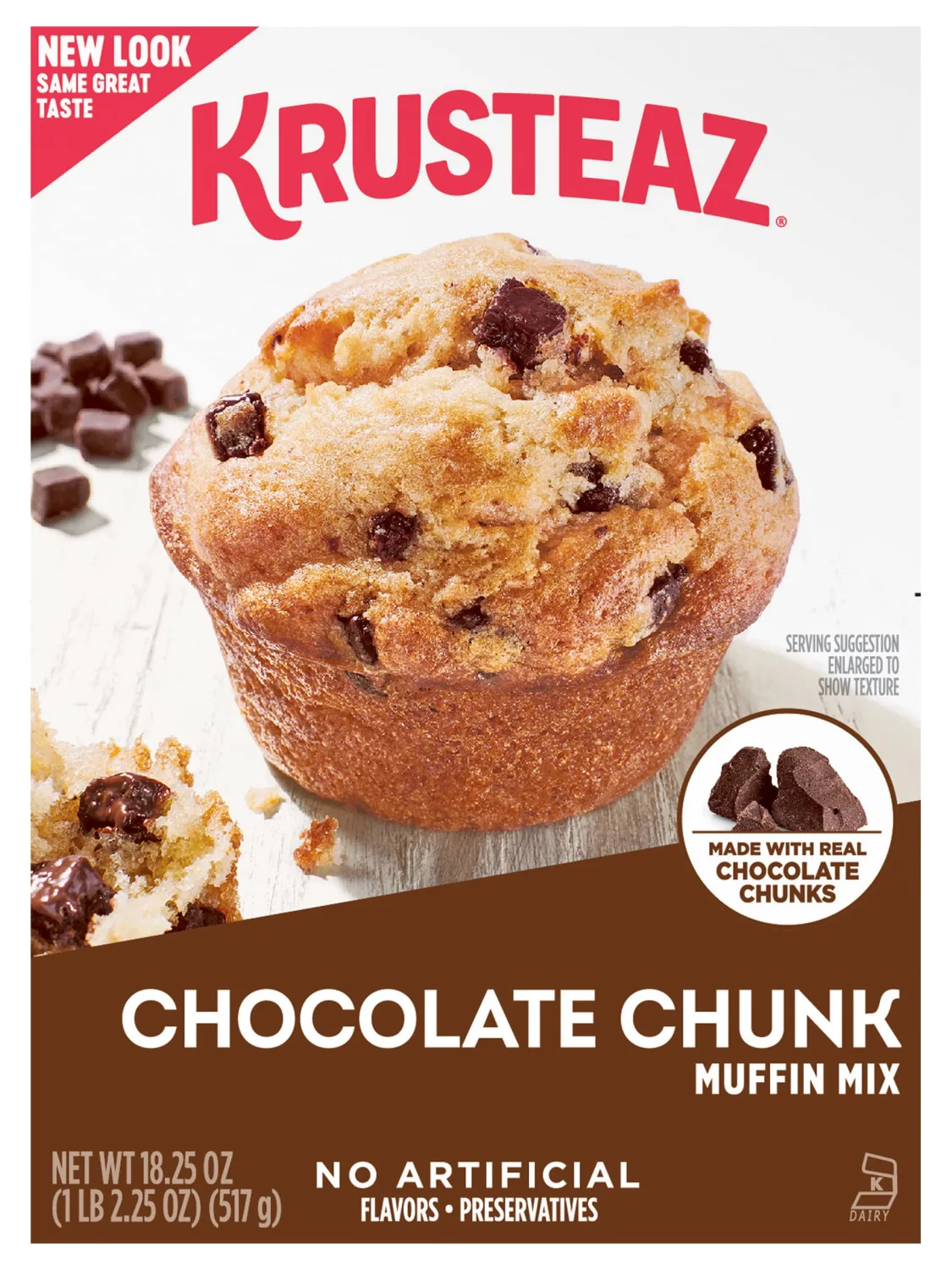 Krusteaz Muffin Mix, Chocolate Chunk Muffin Mix, 18.25 oz (Pack of 1)