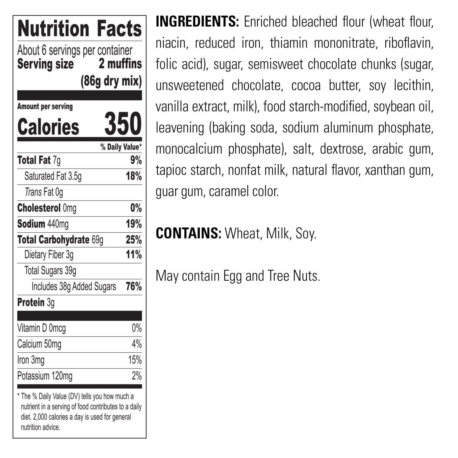 Krusteaz Muffin Mix, Chocolate Chunk Muffin Mix, 18.25 oz (Pack of 1)
