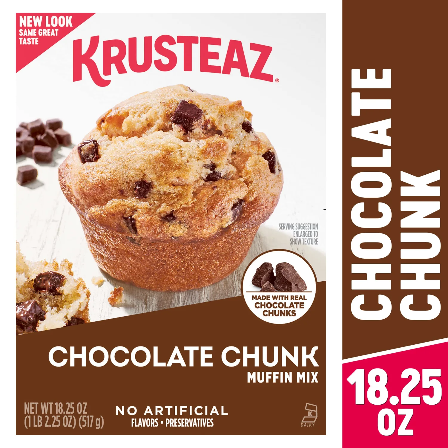 Krusteaz Muffin Mix, Chocolate Chunk Muffin Mix, 18.25 oz (Pack of 1)