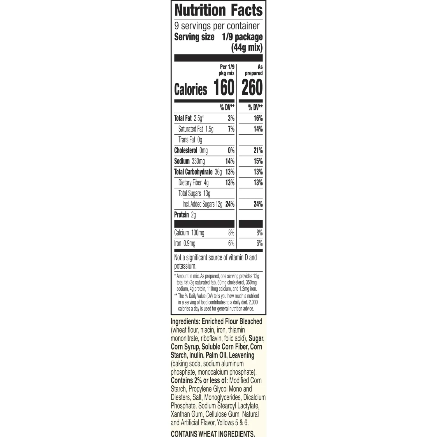 Betty Crocker Lower Sugar Yellow Cake Mix, No Artificial Sweeteners, 14 oz