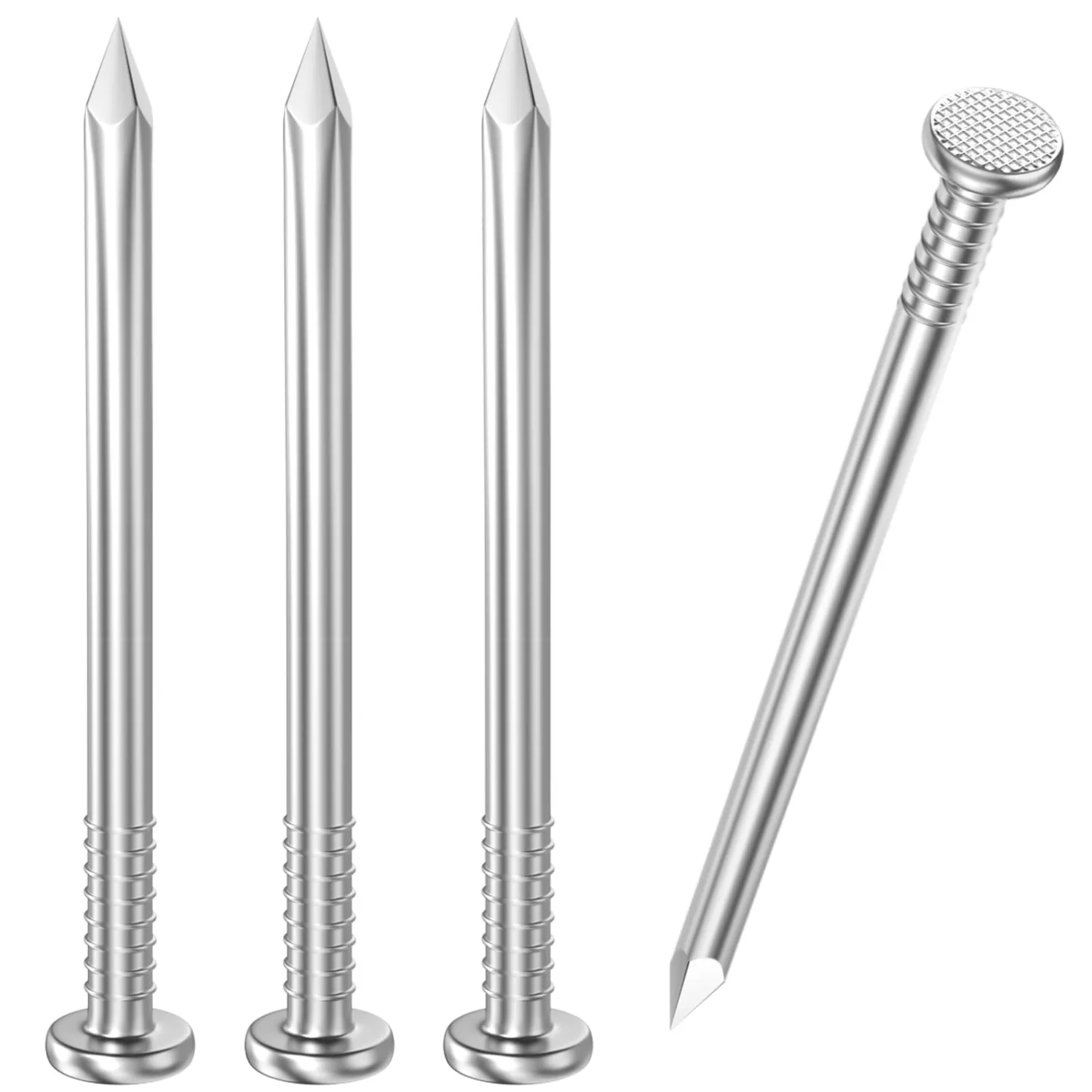 VGBUY 800PCS Stainless Steel Hardware Nails - 1 Inch Flat Head Nails for Hanging Pictures, Wall & Wood Finishing