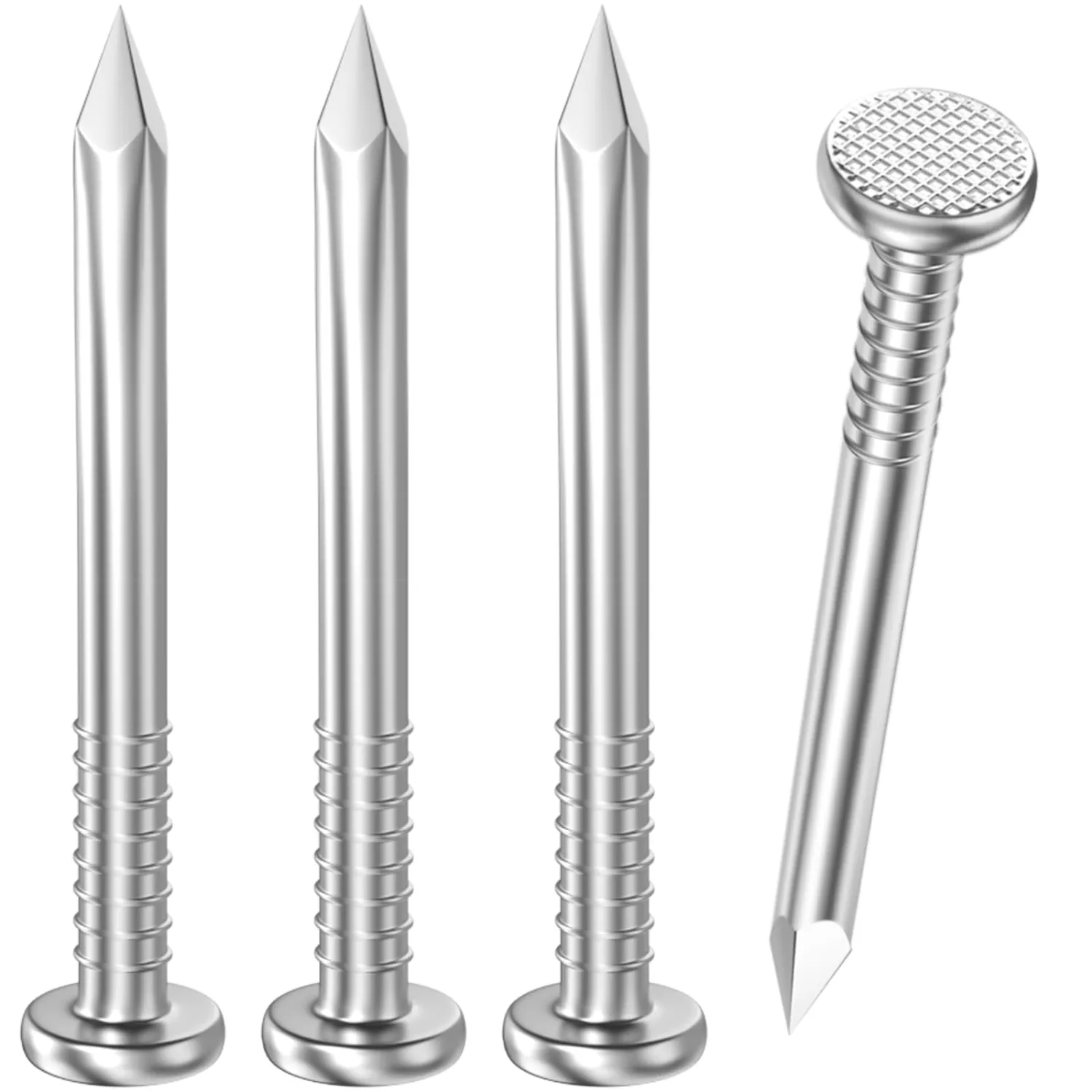 VGBUY 1780PCS Stainless Steel Hardware Nails, 5/8 Inch 17Gauge Flat Head Nails for Hanging Pictures