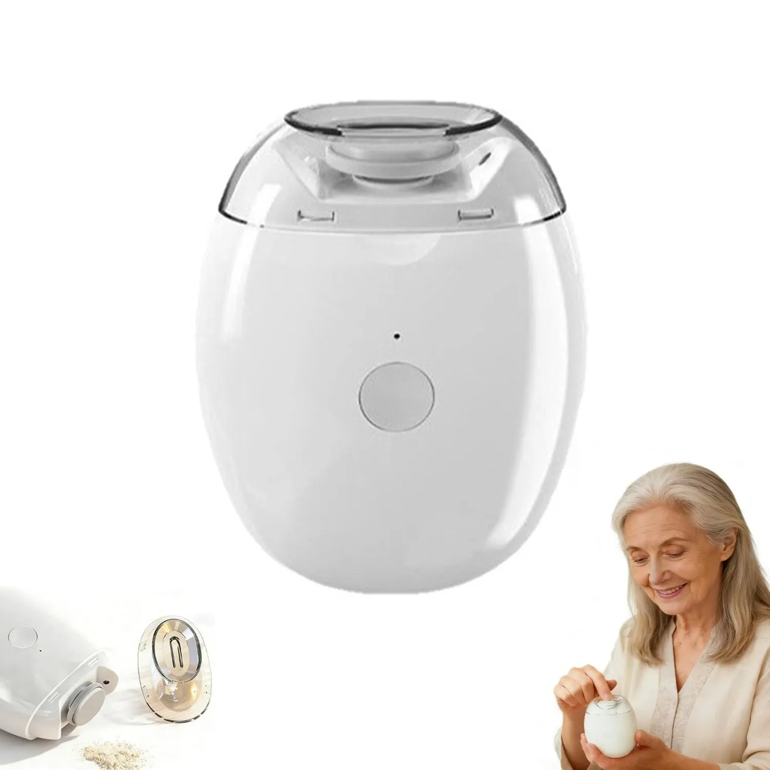 Universal Automatic Fingernail Grinder,2026 New Portable Electric Nail Clipper with LED Light and 3 Speeds,Silent Auto Fingernail Cutter and Polishing Trimmer, for Whole Family (1PCS)