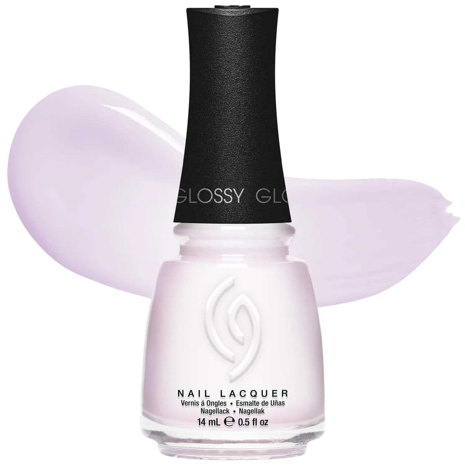 China Glaze CG Nail Lacquer Rainbow – Sheer Iridescent Pink Nail Polish, Quick Dry, Chip Resistant, High Gloss Finish for Salon & DIY Manicure, 0.5 fl oz