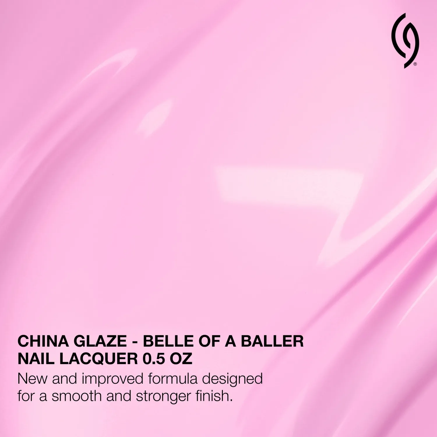 China Glaze CG Nail Lacquer Belle of a Baller – Bubblegum Pink Nail Polish, Quick Dry, Chip Resistant, Glossy Finish for Salon & DIY Manicure, 0.5 fl oz