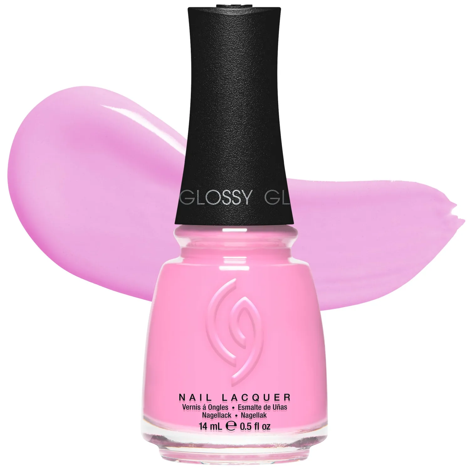 China Glaze CG Nail Lacquer Belle of a Baller – Bubblegum Pink Nail Polish, Quick Dry, Chip Resistant, Glossy Finish for Salon & DIY Manicure, 0.5 fl oz