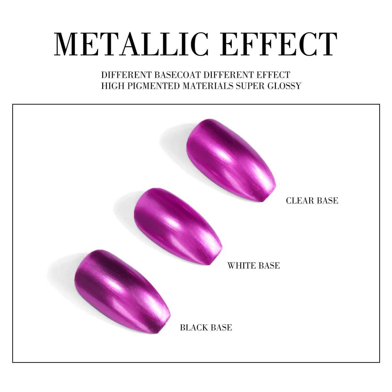 KYDA 18ml Gold Mirror Nail Polish, Bright Glossy Mirror Polish for Nails Art, Longlasting Shine Metallic Effect Nails Art, Gorgeous Reflective Manicure Nail Lacquers-Violet, 0.61 fl oz