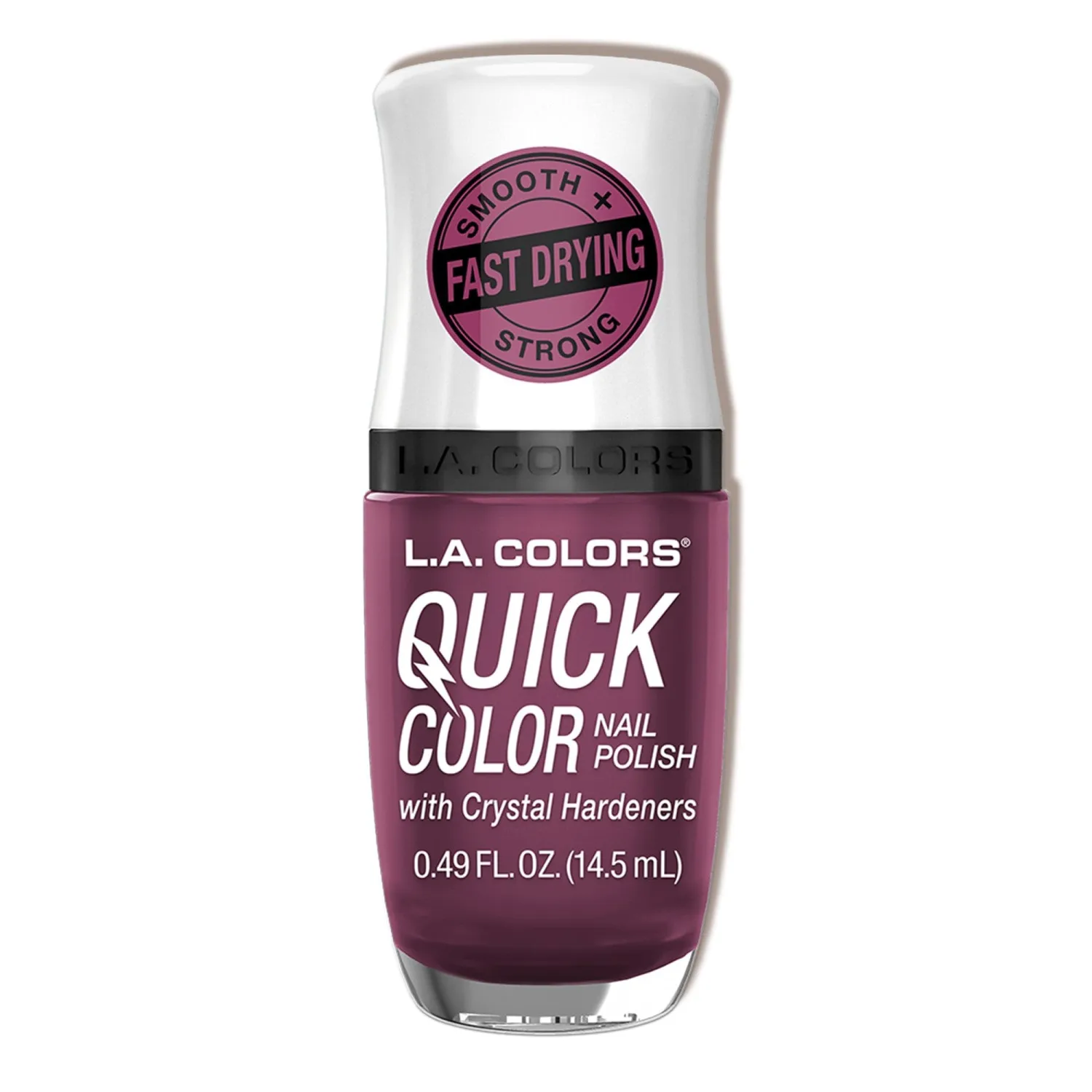 L.A. COLORS Quick Color Nail Polish with Crystal Hardeners, Manifest CNL654
