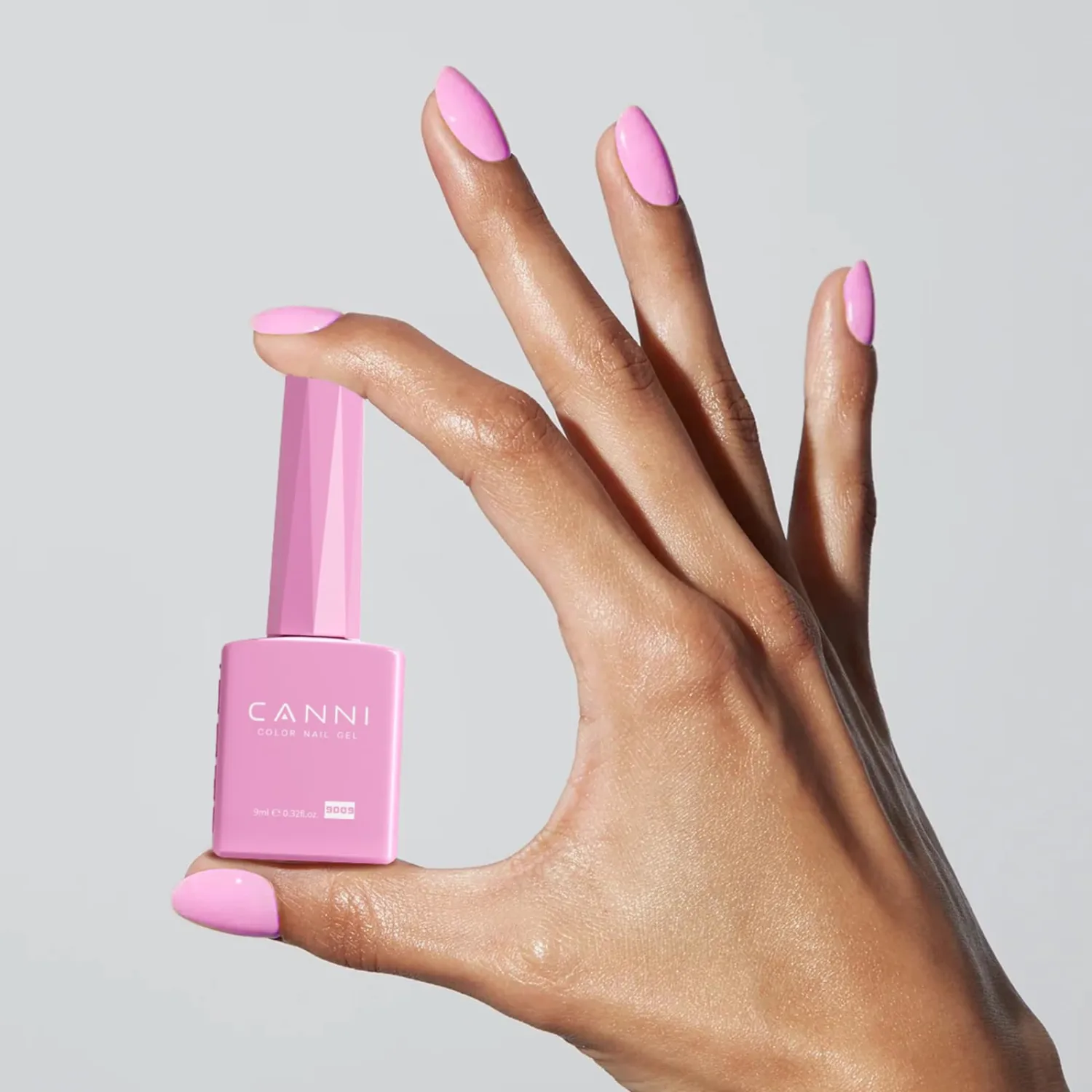 CANNI Pink Gel Nail Polish, 1Pcs Baby Pink Gel Polish Nude Color High Gloss Soak Off U V Nail Manicure Salon DIY