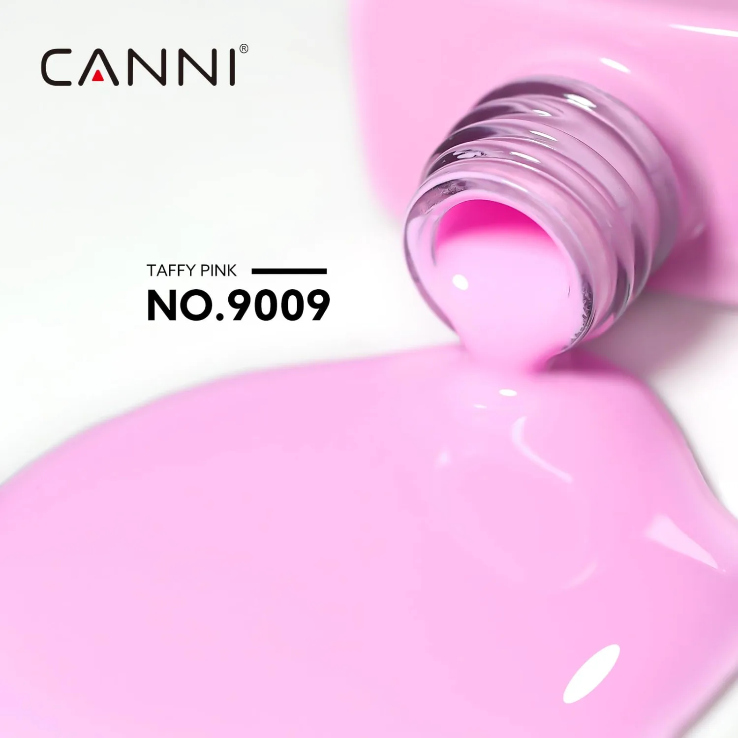 CANNI Pink Gel Nail Polish, 1Pcs Baby Pink Gel Polish Nude Color High Gloss Soak Off U V Nail Manicure Salon DIY