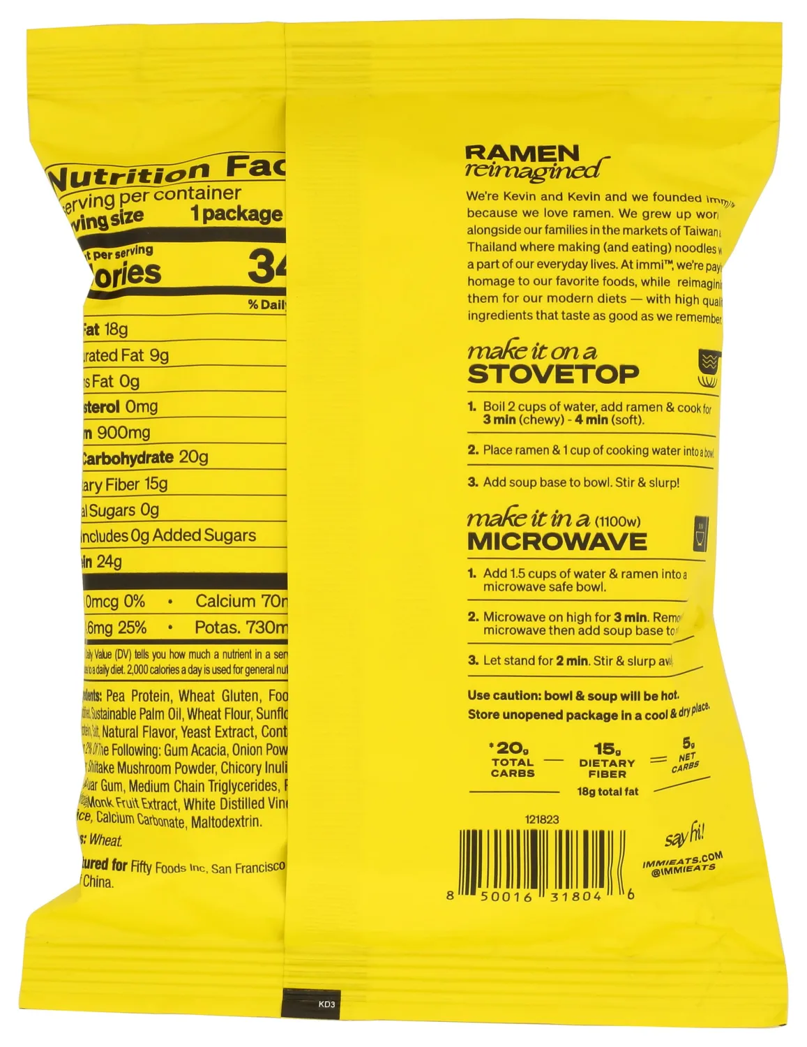 Immi Ramen Spicy Beef 2.4 OZ
