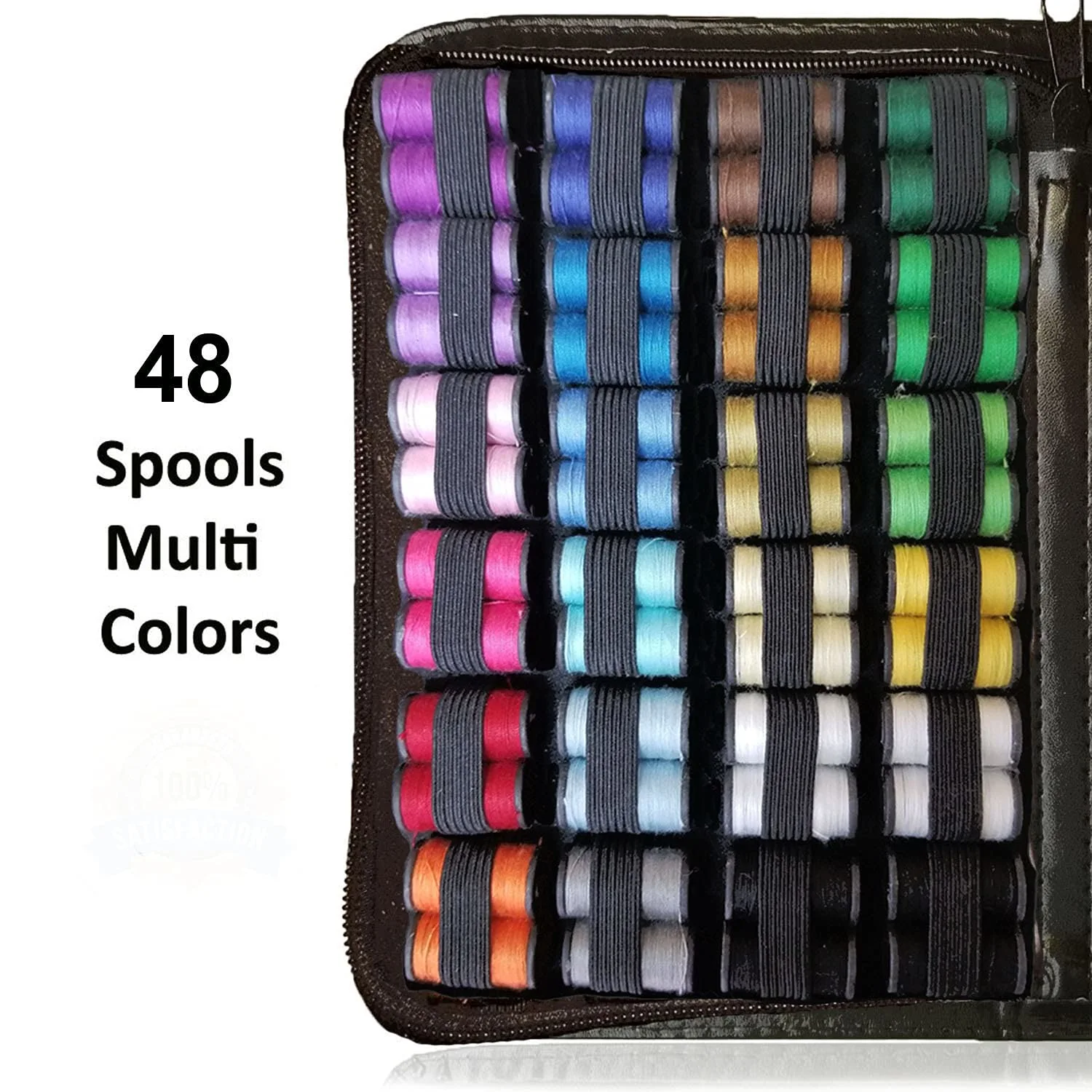ARTIKA Sewing Kit for Adults and Kids (119 PCS) - Small Beginner Set w/Multicolor Thread, Needles, Scissors, Thimble & Clips - Emergency Repair and Travel Kits - Sewing Accessories and Supplies
