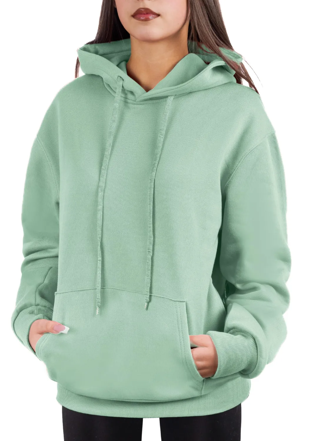 Oversized Pullover Hoodie for Women Soft Fleece Cotton Blend, Cozy Everyday Sweatshirt