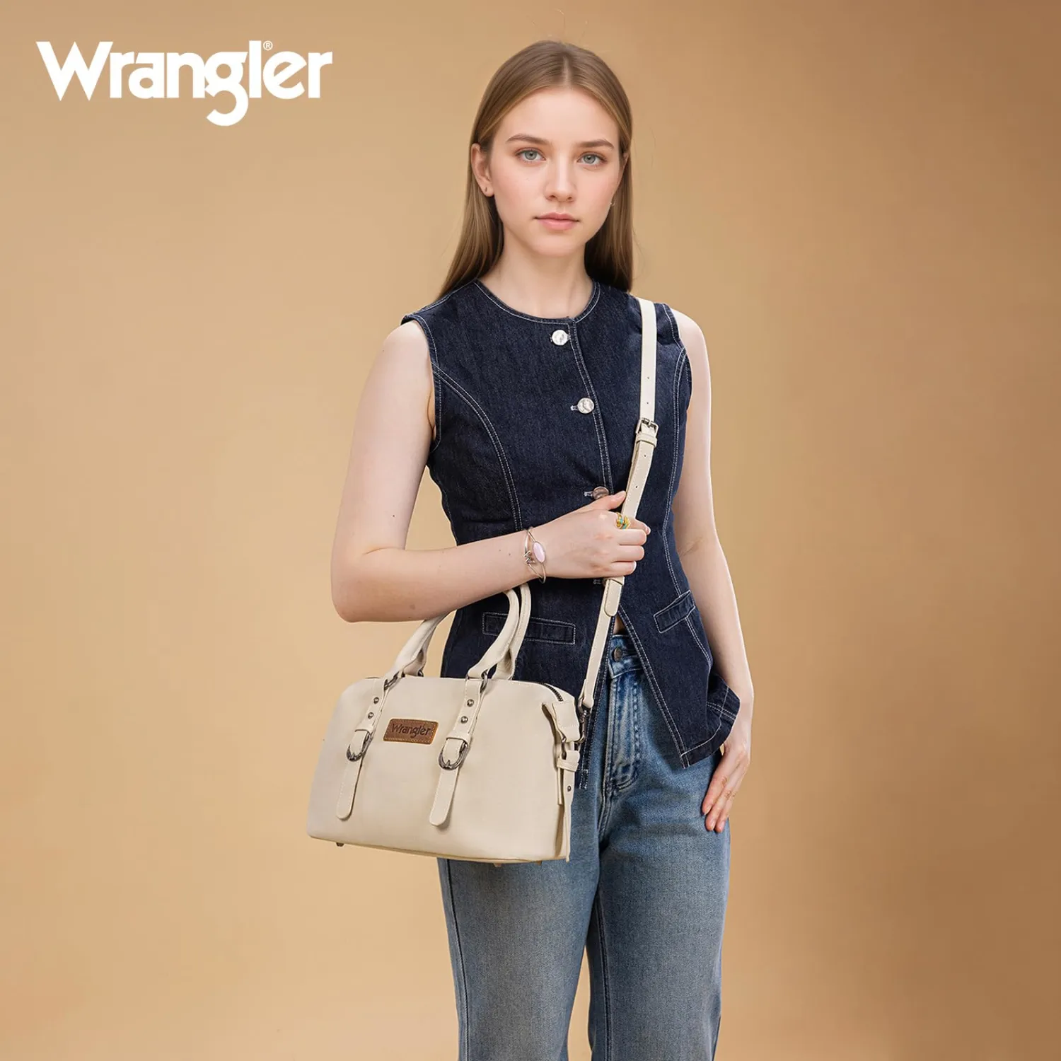 Wrangler Doctor Bag Top Handle Purse Hobo Shoulder Barrel Satchel Handbags for Women