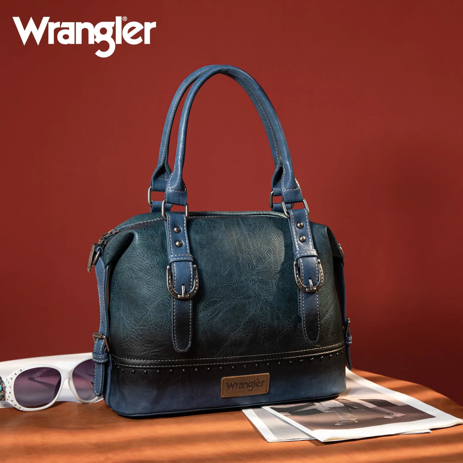 Wrangler Doctor Bag Top Handle Purse Hobo Shoulder Barrel Satchel Handbags for Women