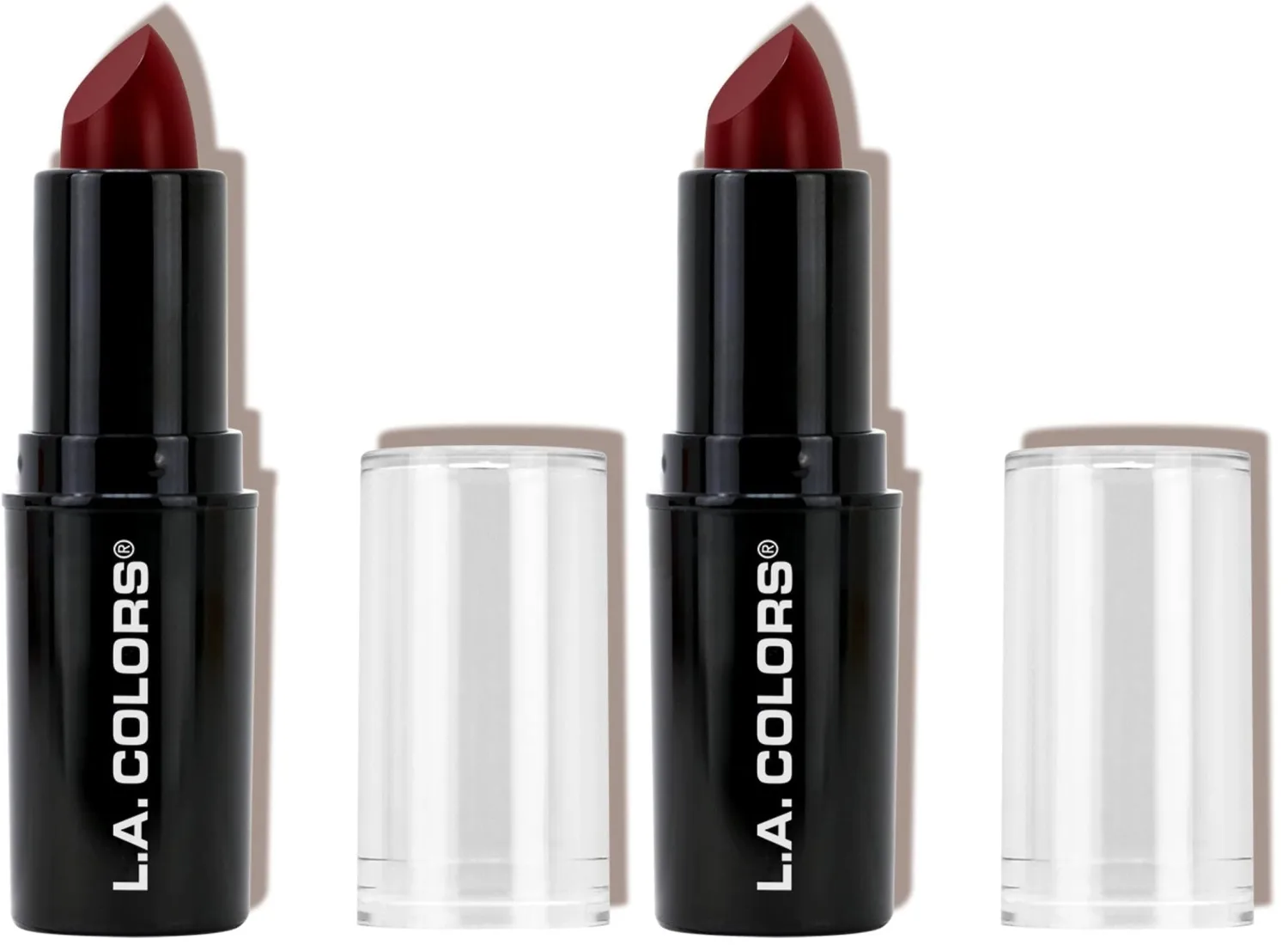 L.A. COLORS Pout Chaser Lipstick, Maraschino Cherry CLIPC860 (Pack of 2)