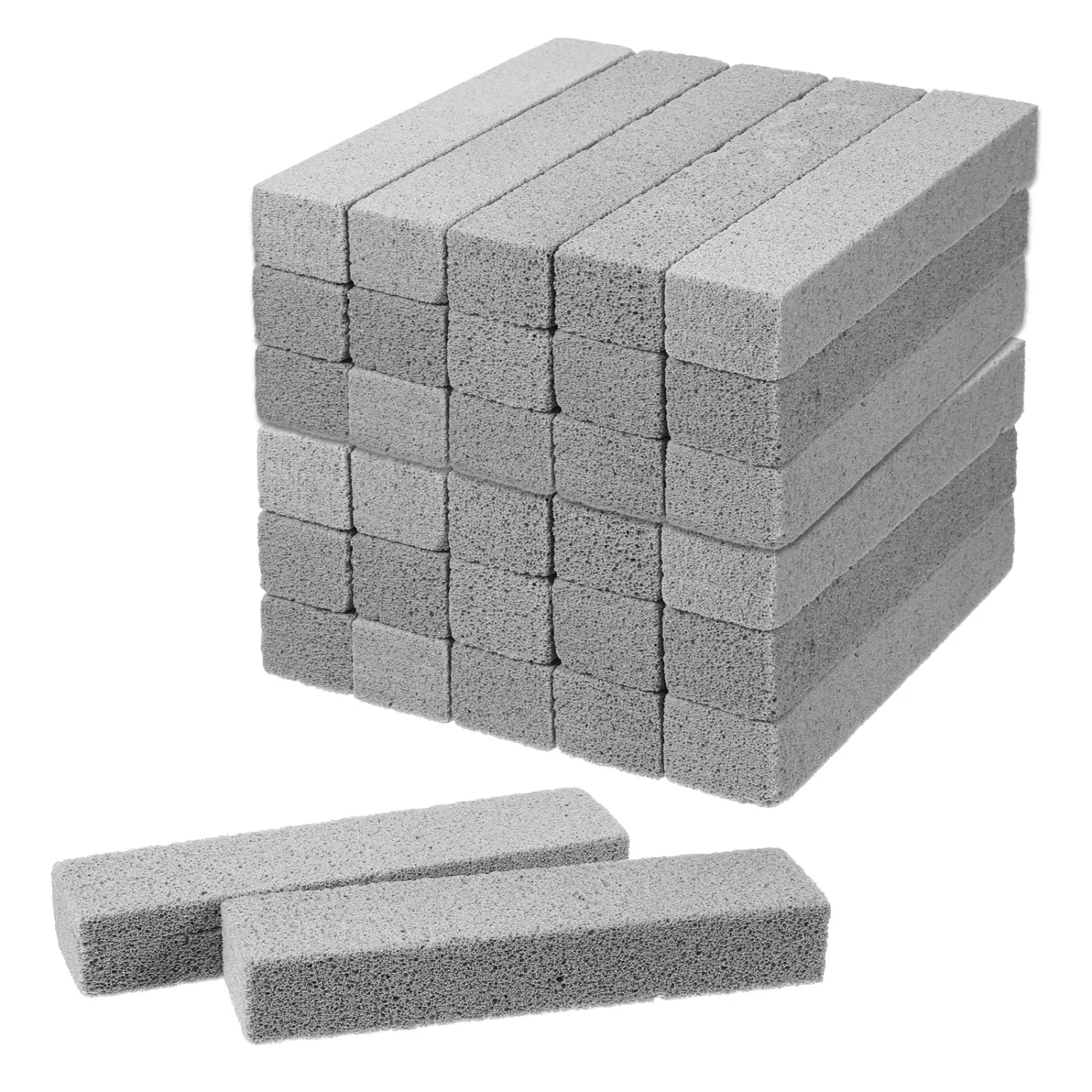 36 Pack Pumice Stone for Toilet Bowl Cleaner, Pumice Stone Remove Hard Water Rings, Calcium Buildup, Grease, Suitable for Bathroom, Kitchen Sink, Grill, Pool, Household (Grey, 5.9 x 1.4 x 1inch)