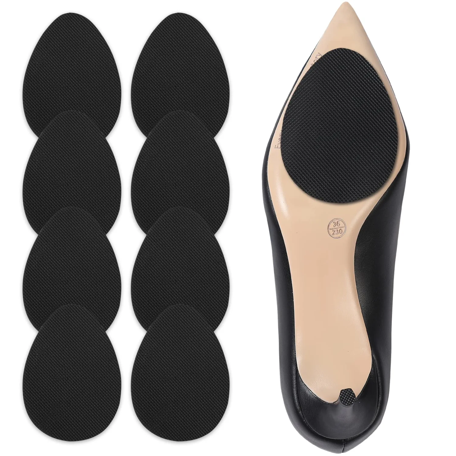 Ashoesert's Shoe Sole Protector for Heels,Shoe Grips on Bottom of Shoes, Anti Slip Shoe Grips,Non Slip Shoe Pads,Non Slip Pads for Shoes, Shoe Gummies for Heels
