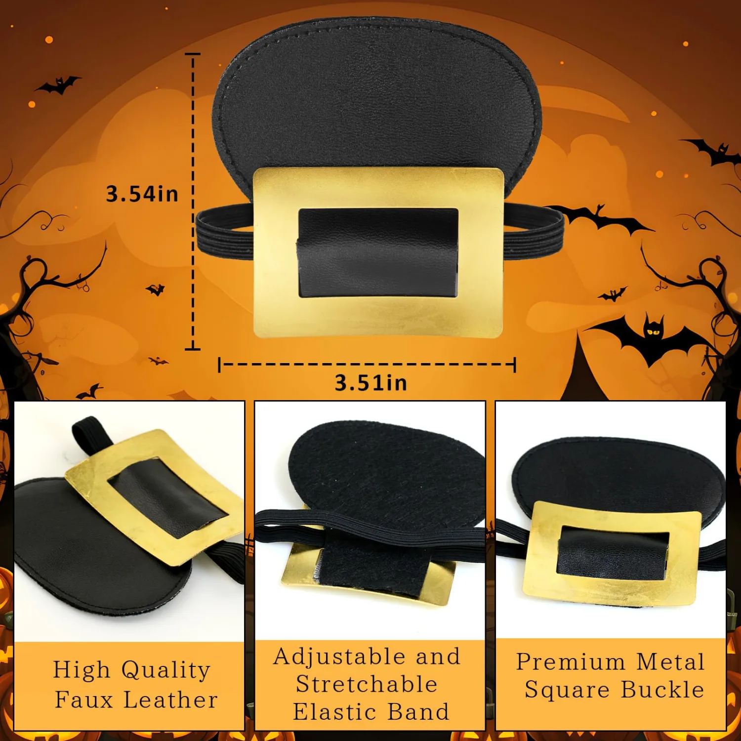 W-Plus Colonial Shoe Buckle - Perfect Historical Shoe Buckles Costume Accessory for Pilgrim and Fancy Dress, Historical Dress Up Accessories