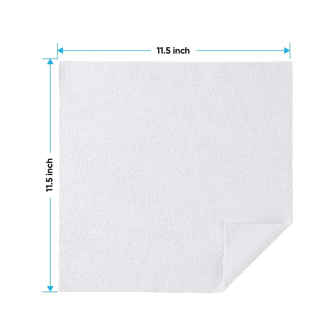 HOMEXCEL White Microfiber Cleaning Cloths, 20 Pack Cleaning Rags - Lint Free & Scratch-Free Microfiber Towels for Cars, House & Kitchen, Absorbent Cleaning Towels, 11.5 x 11.5 Inch