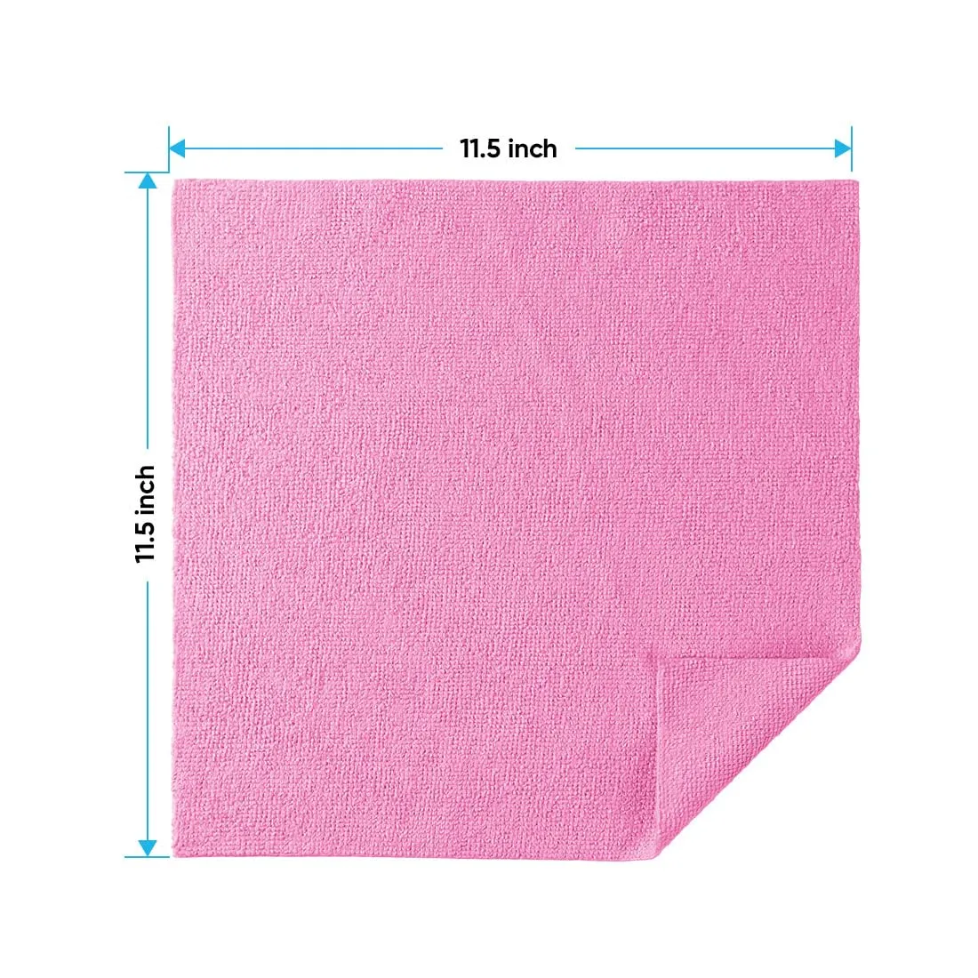 HOMEXCEL Pink Microfiber Cleaning Cloths, 20 Pack Cleaning Rags - Lint Free & Scratch-Free Microfiber Towels for Cars, House & Kitchen, Absorbent Cleaning Towels, 11.5 x 11.5 Inch