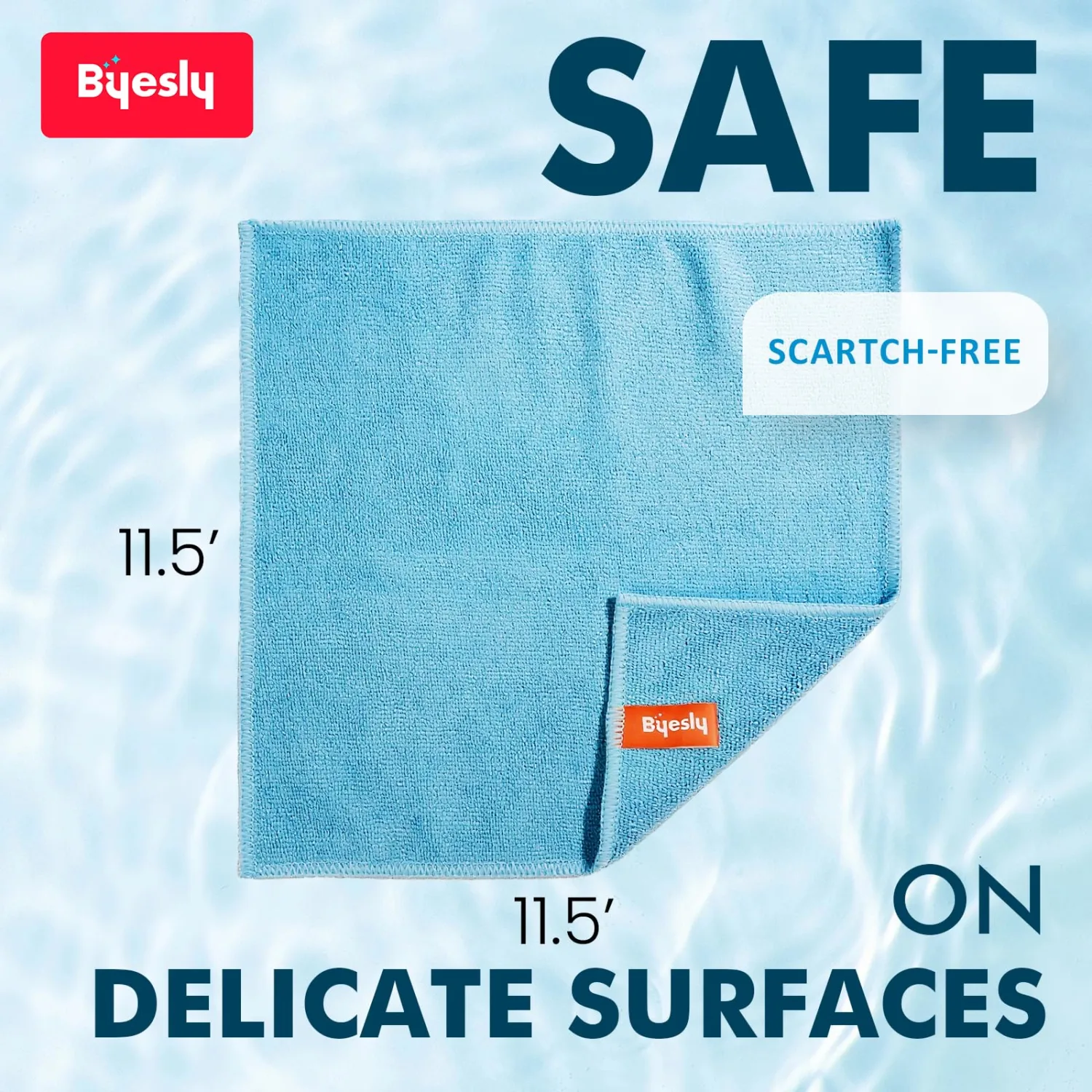 12-Pack Microfiber Cleaning Cloth, 11.5x11.5 Microfiber Towels for Cars, Dishes & House, for Detailers, Chefs & Efficient Home | Scratch-Free, Lint-Free, Ultra Absorbent(Blue/Green/Grey)