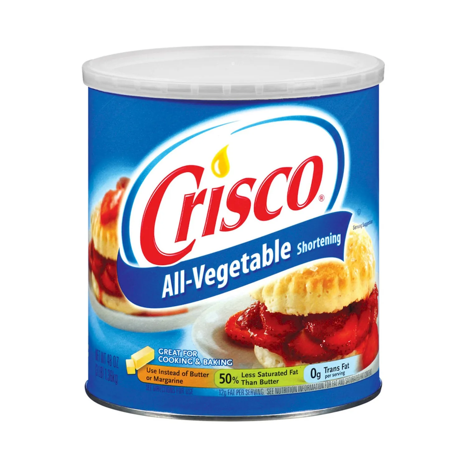 Crisco All-Vegetable Shortening, 48 Ounce