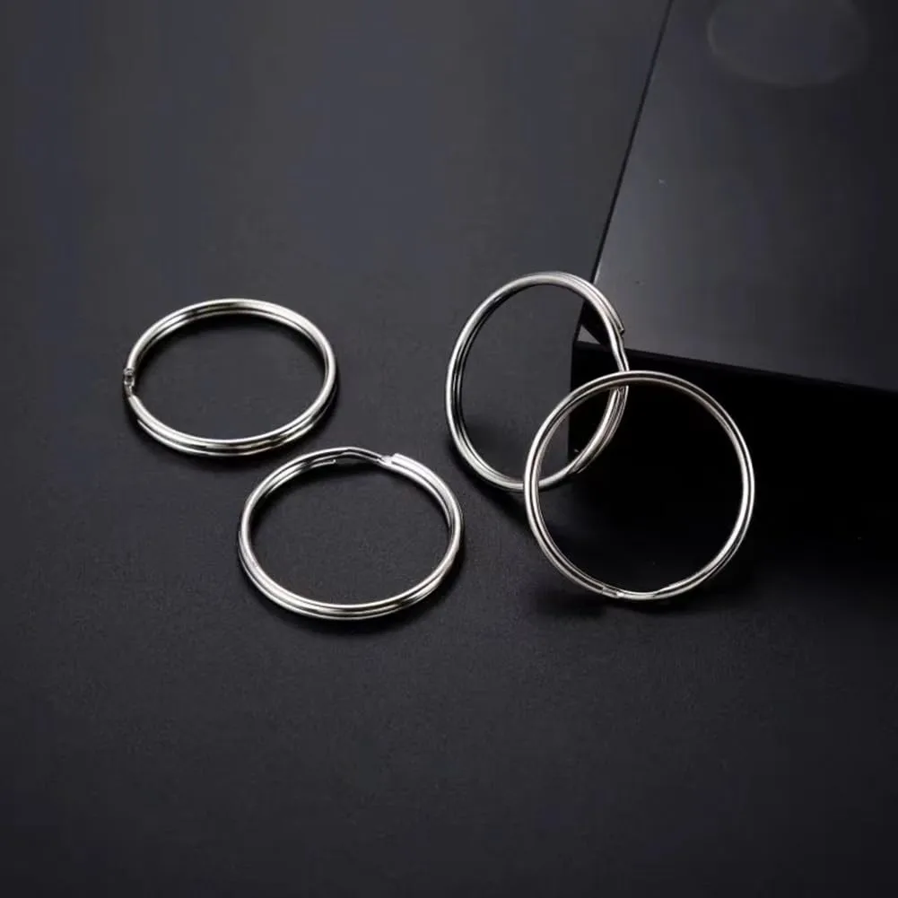 100PCS Key Rings Bulk, Split Key Rings, Keychain Rings and Crafts 1 inch (25mm)