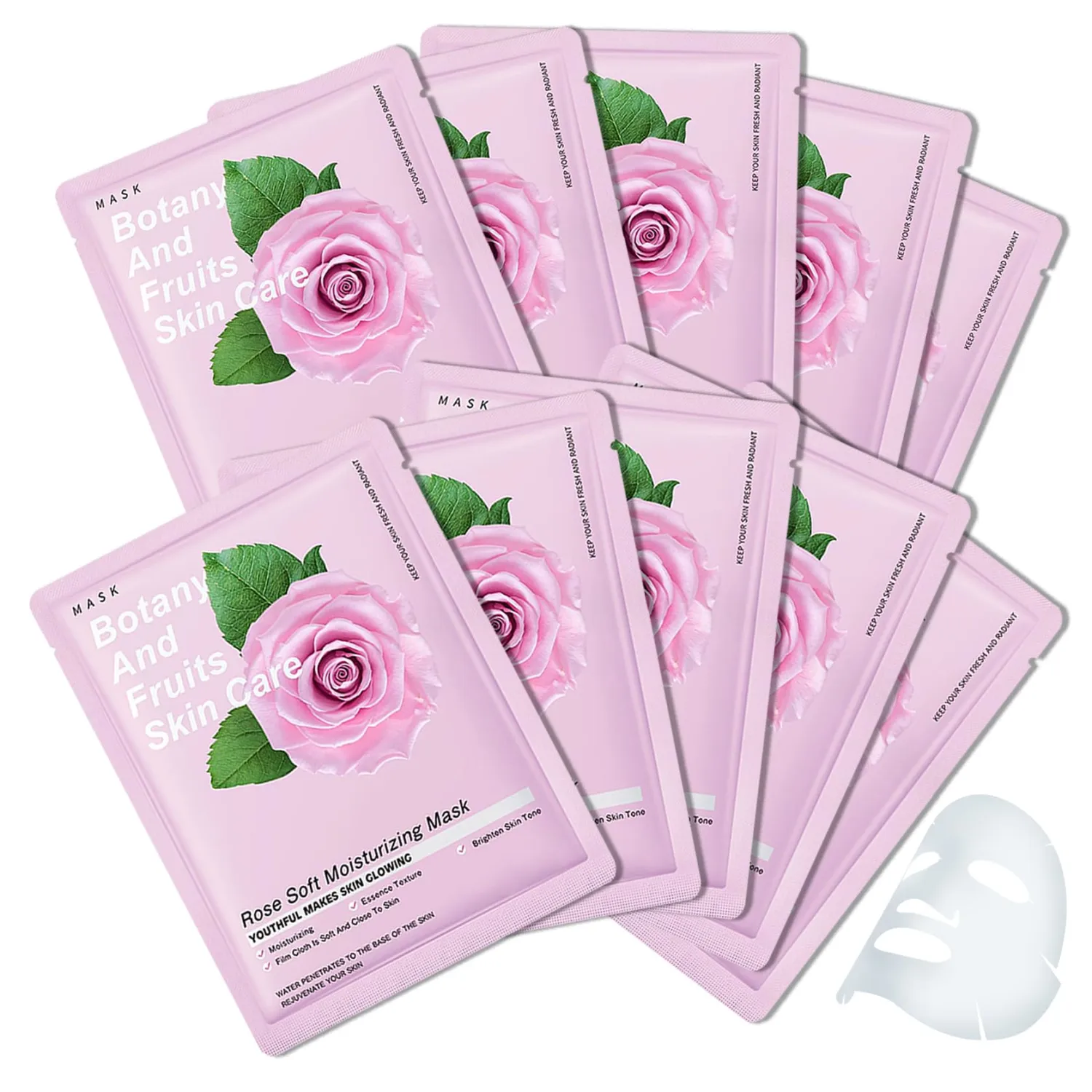 10PCS Face Mask Set,Moisturizing Facial Sheet Mask,Hydrating Face Mask Skin Care(B)