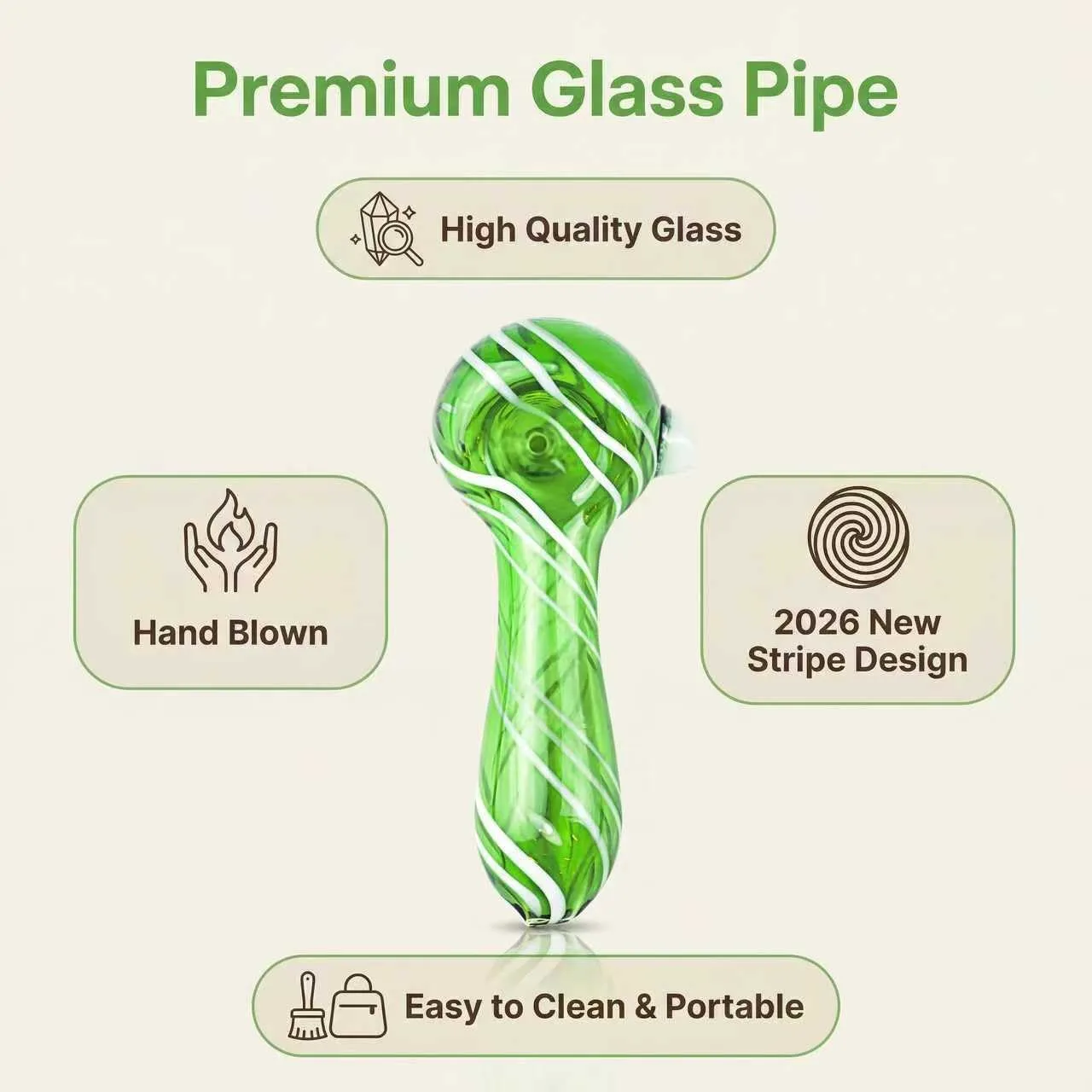 Classic Curve Tobacc0 Pipe -Sm0king Pipe Easy to Clean, Ideal Accessory Gift for Men & Women. (B)