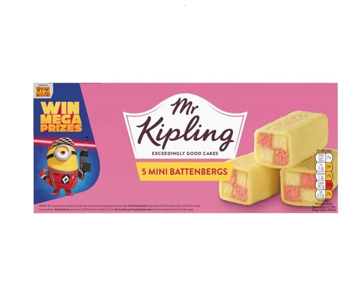 Mr Kipling Mini Battenbergs 5ea