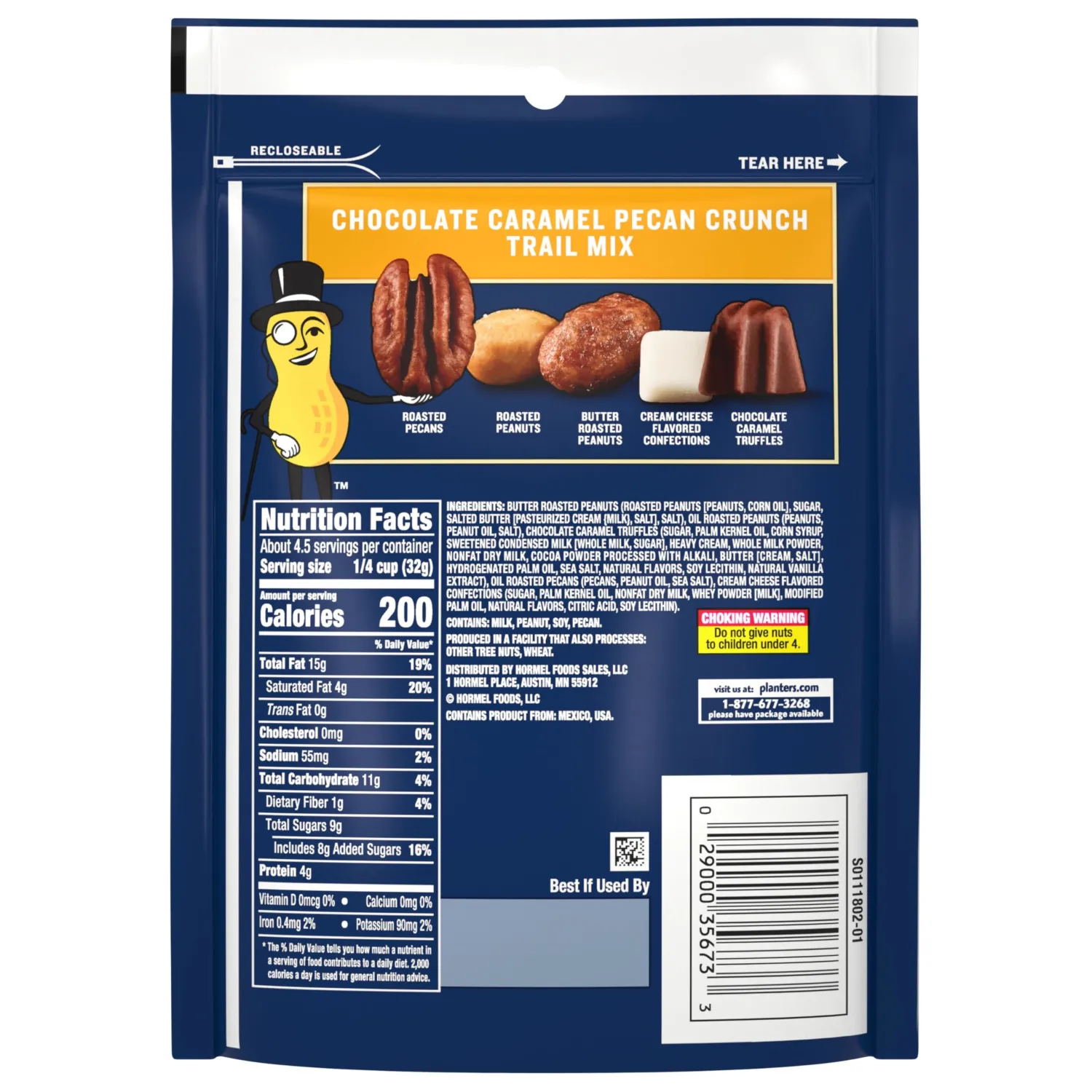 Planters Trail Mix Caramel Pecan Crunch 5oz