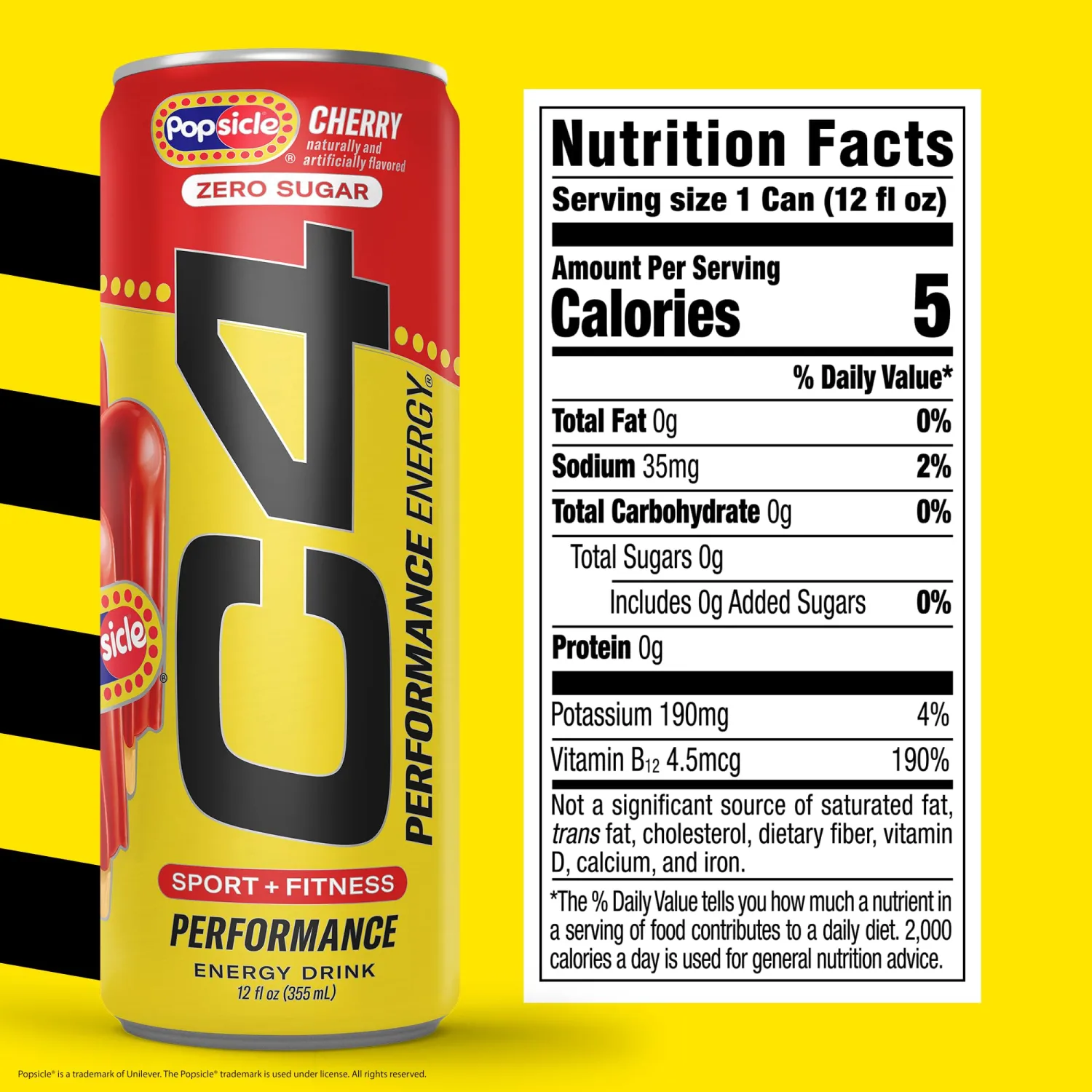 C4 Performance Energy Carbonated 12oz 4pk Cherry Popsicle