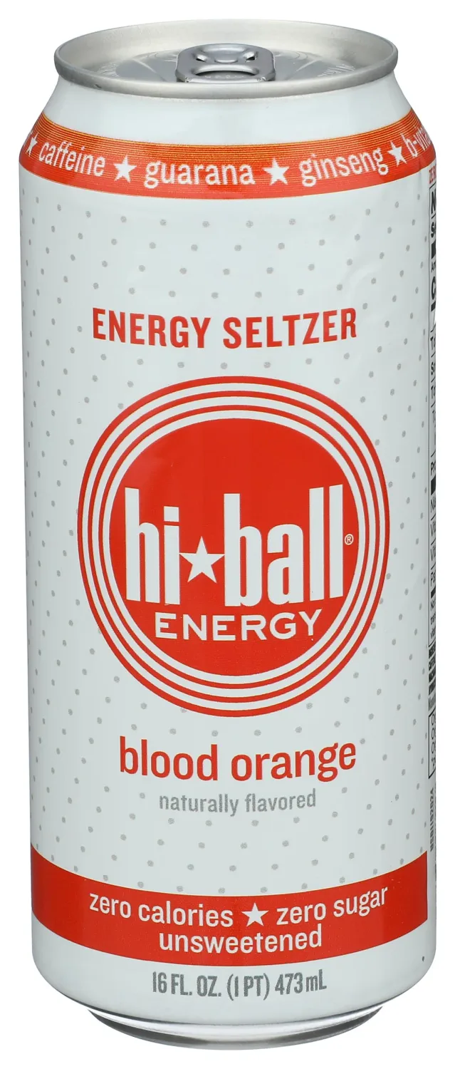 HIBALL ENERGY Blood Orange Energy Seltzer, 16 FZ