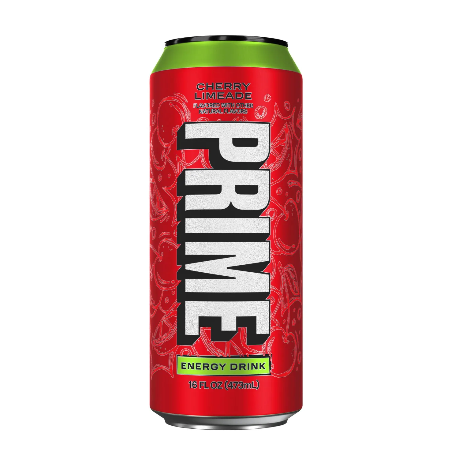 PRIME Energy CHERRY LIMEADE, Sugar Free Energy Drink, 200mg Caffeine and 355mg of Electrolytes for Hydration, Low Calorie, Vegan, Gluten Free, 16 Fluid Ounce Can