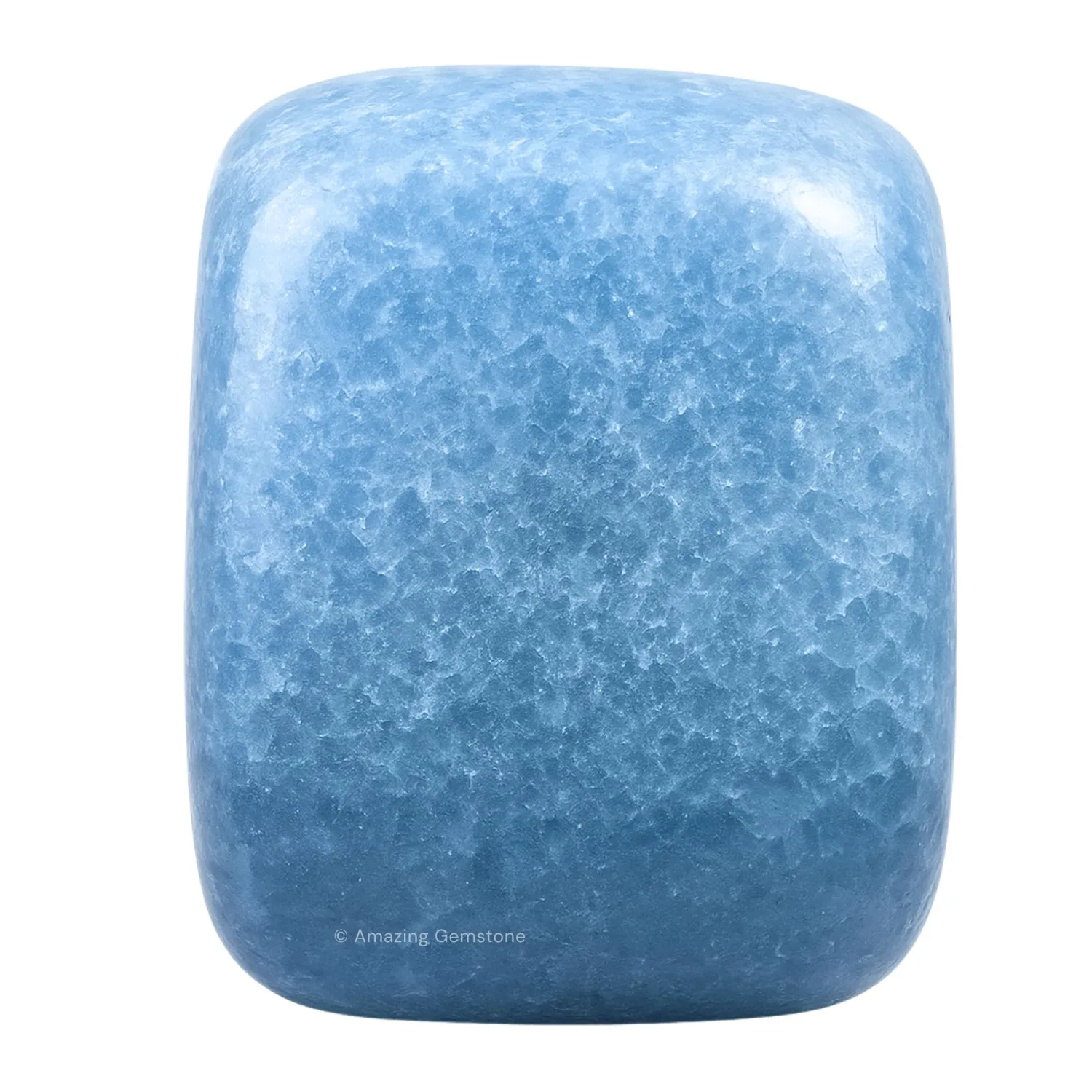 Amazing Gemstone Blue Calcite Crystal Tumbled Stones Polished Rocks - Natural Gem Stones for Healing - DIY Crystals for Protection (1 Piece)