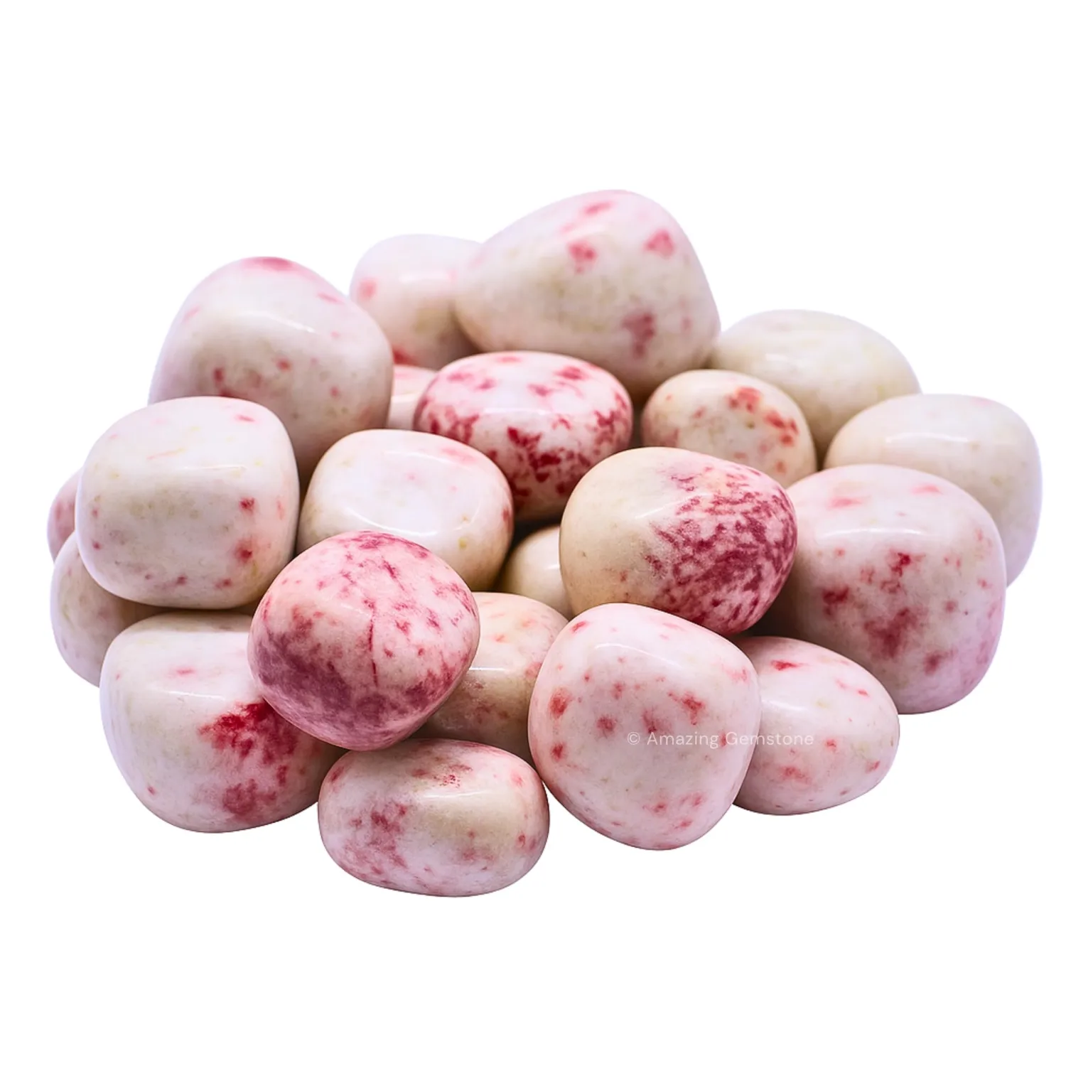 Amazing Gemstone Cinnabarite Crystal Tumbled Stones Polished Rocks - Natural Gem Stones for Healing - DIY Crystals for Protection (1 Piece)